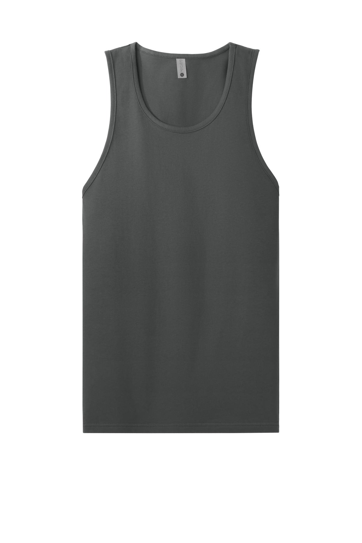 Front View of HeavyMetal Next Level Apparel Cotton Muscle Tank NL3633