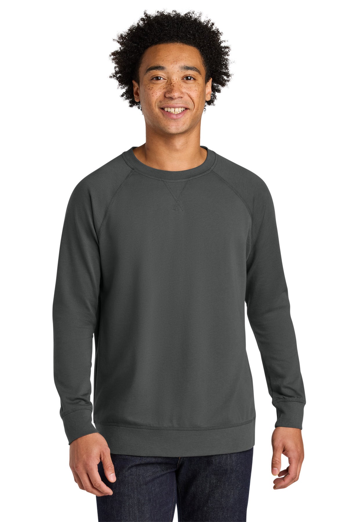 Front View of HeavyMetal Next Level Apparel Laguna Raglan Sweatshirt NL9000