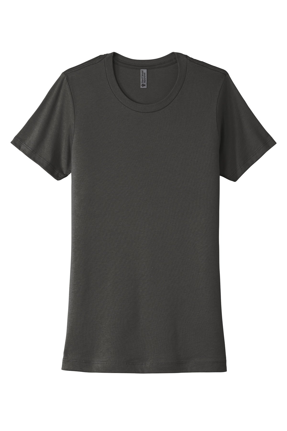 Front View of HeavyMetal Next Level Apparel Women's Cotton Tee. NL3900