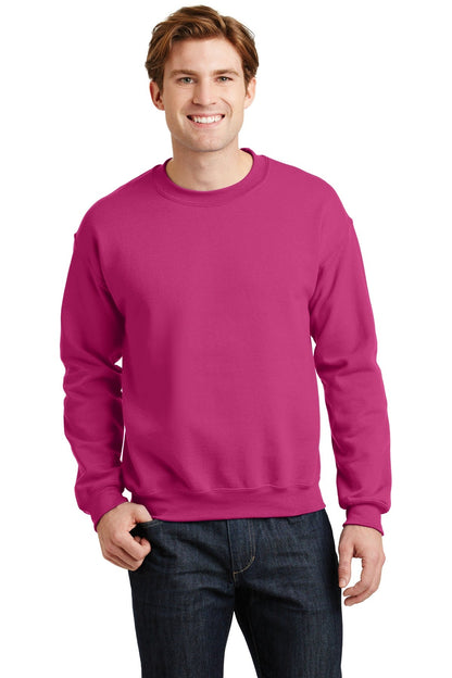 Front View of Heliconia Gildan Heavy Blend Crewneck Sweatshirt. 18000