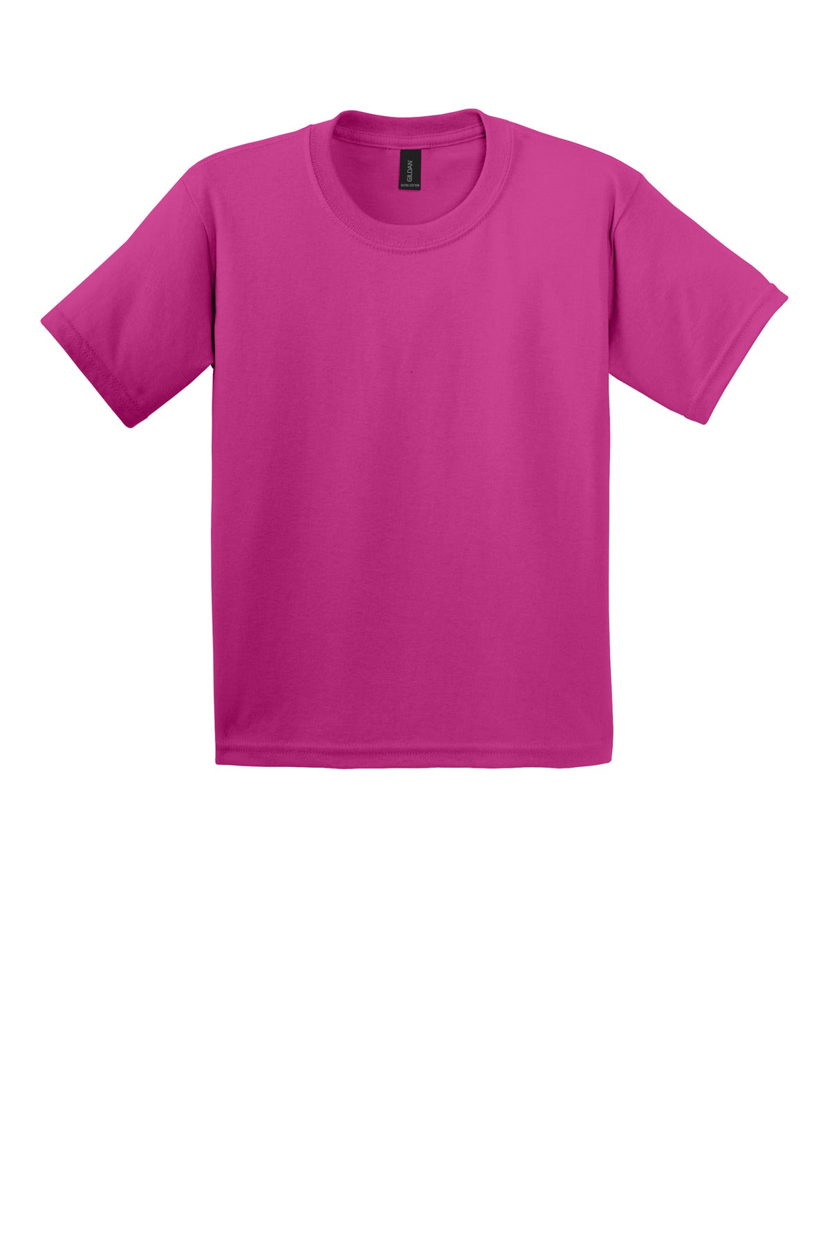 Front View of Heliconia Gildan - Youth Ultra Cotton 100% US Cotton T-Shirt. 2000B