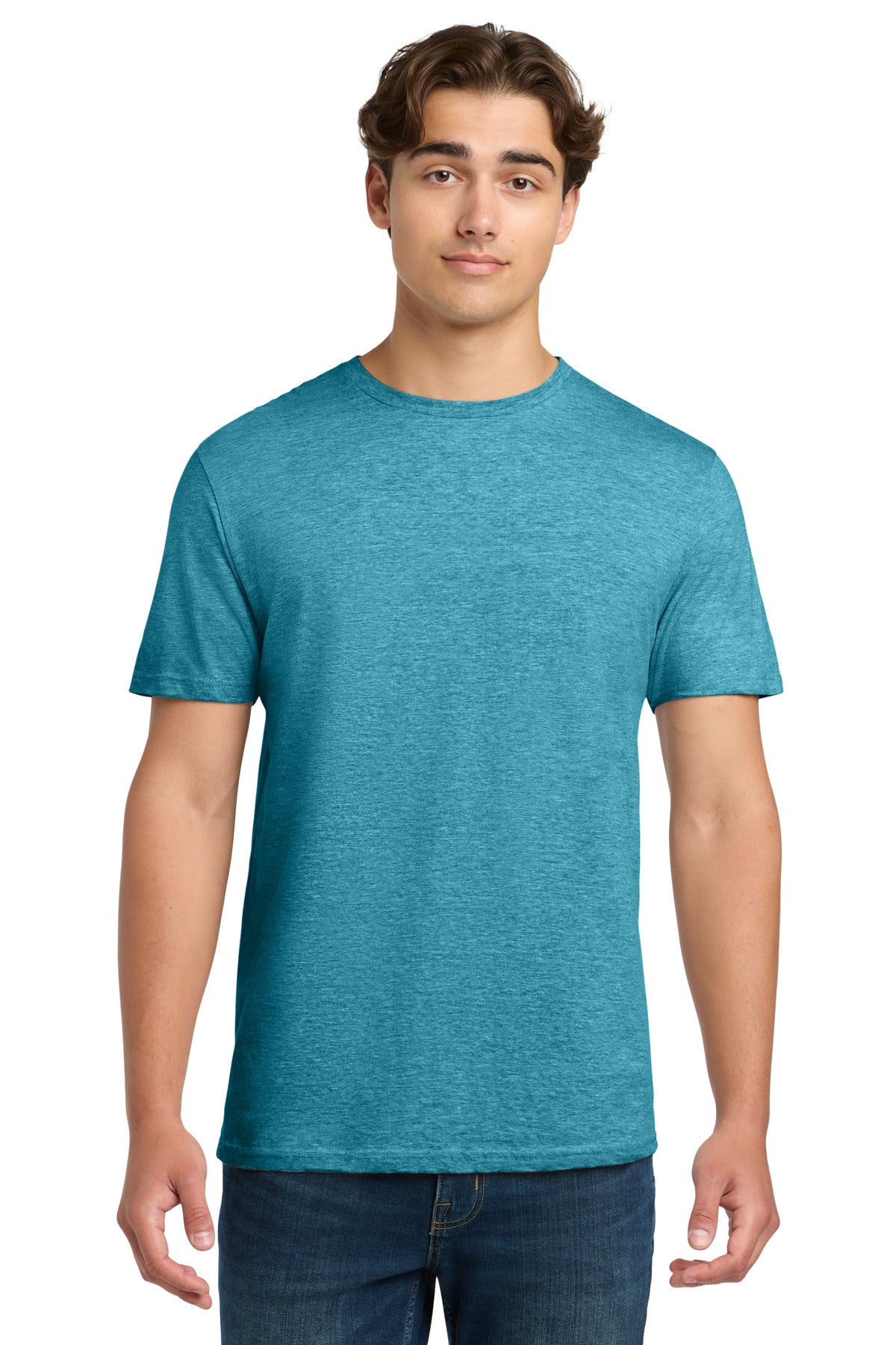 Front View of HGalapagBl Gildan Softstyle T-Shirt. 64000