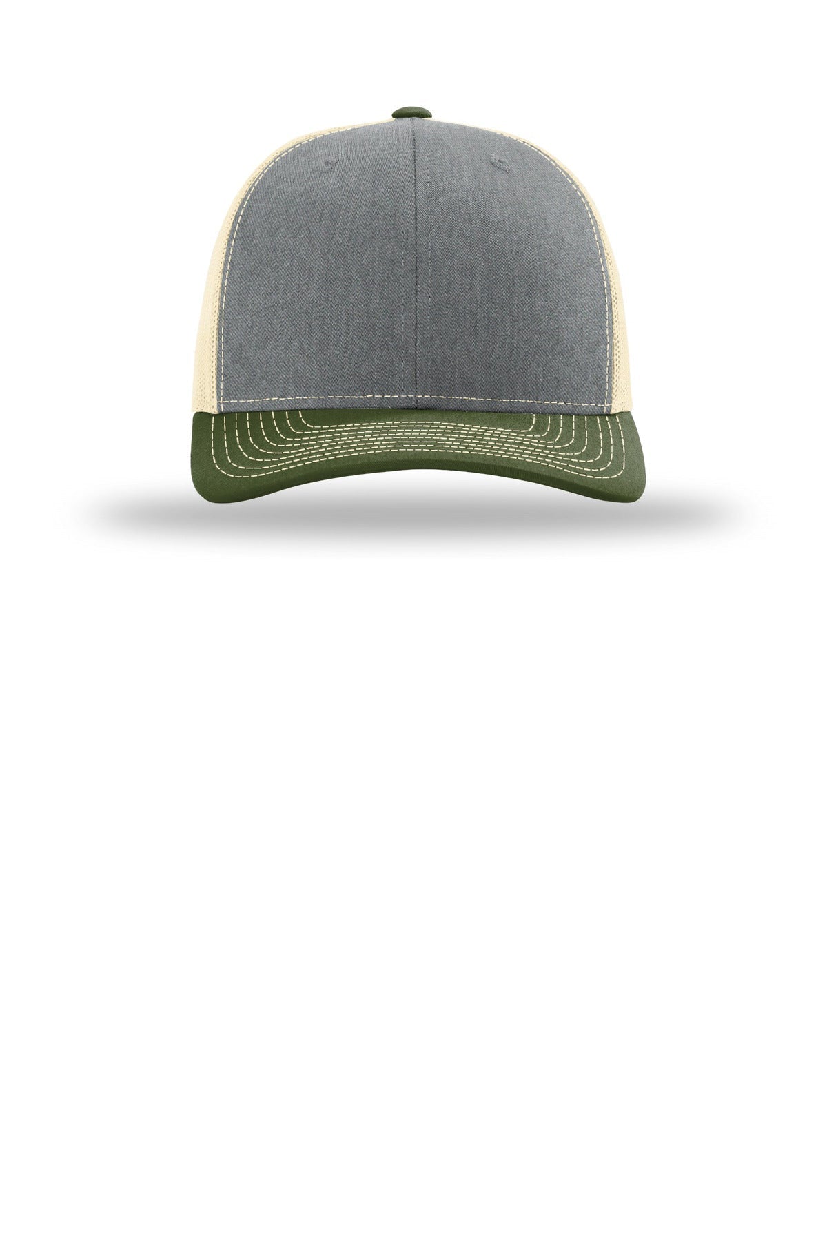 Front View of HG/Bi/AmOv Richardson Trucker Cap 112