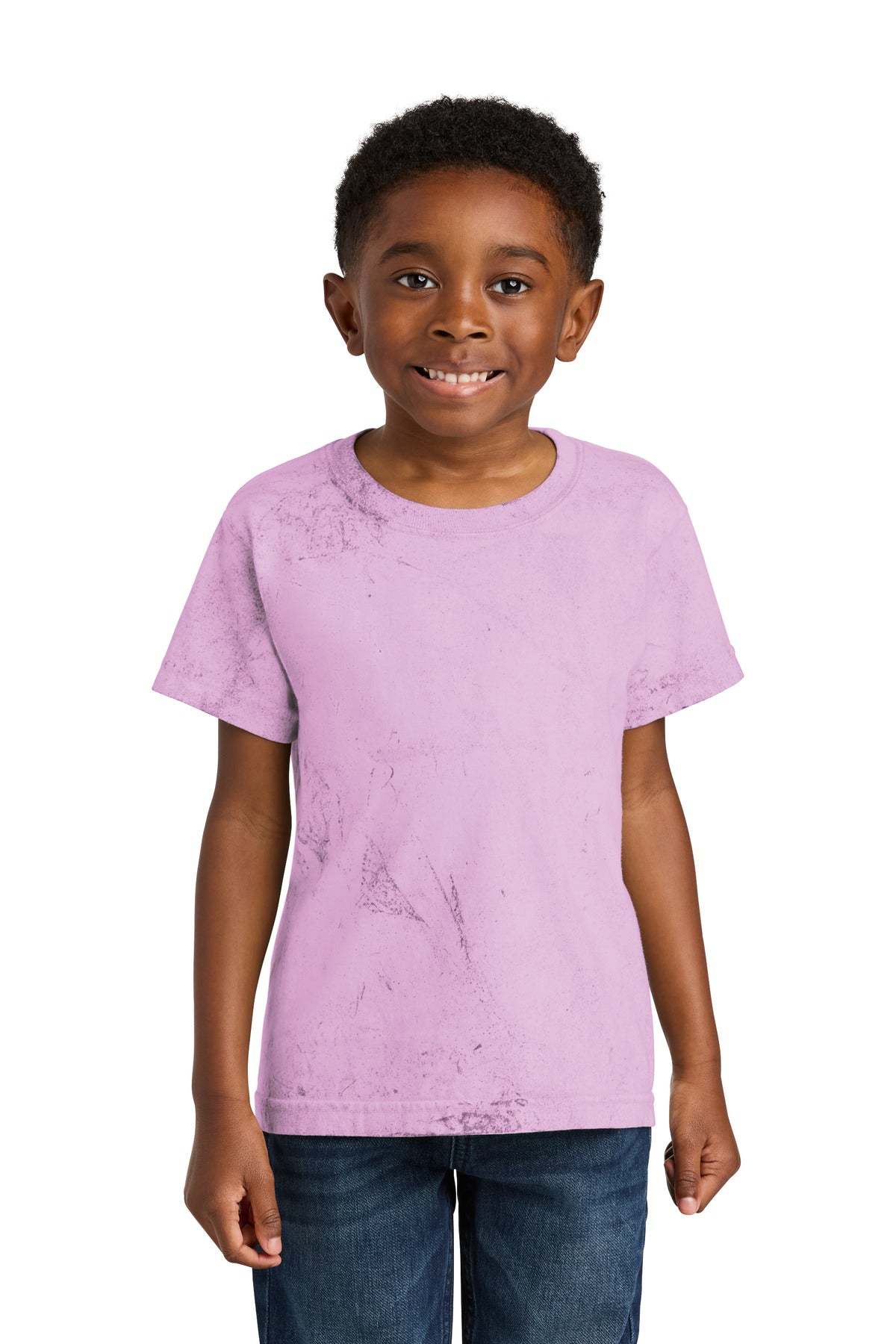 Front View of Hibiscus Comfort Colors Youth Heavyweight Color Blast Tee 1745Y