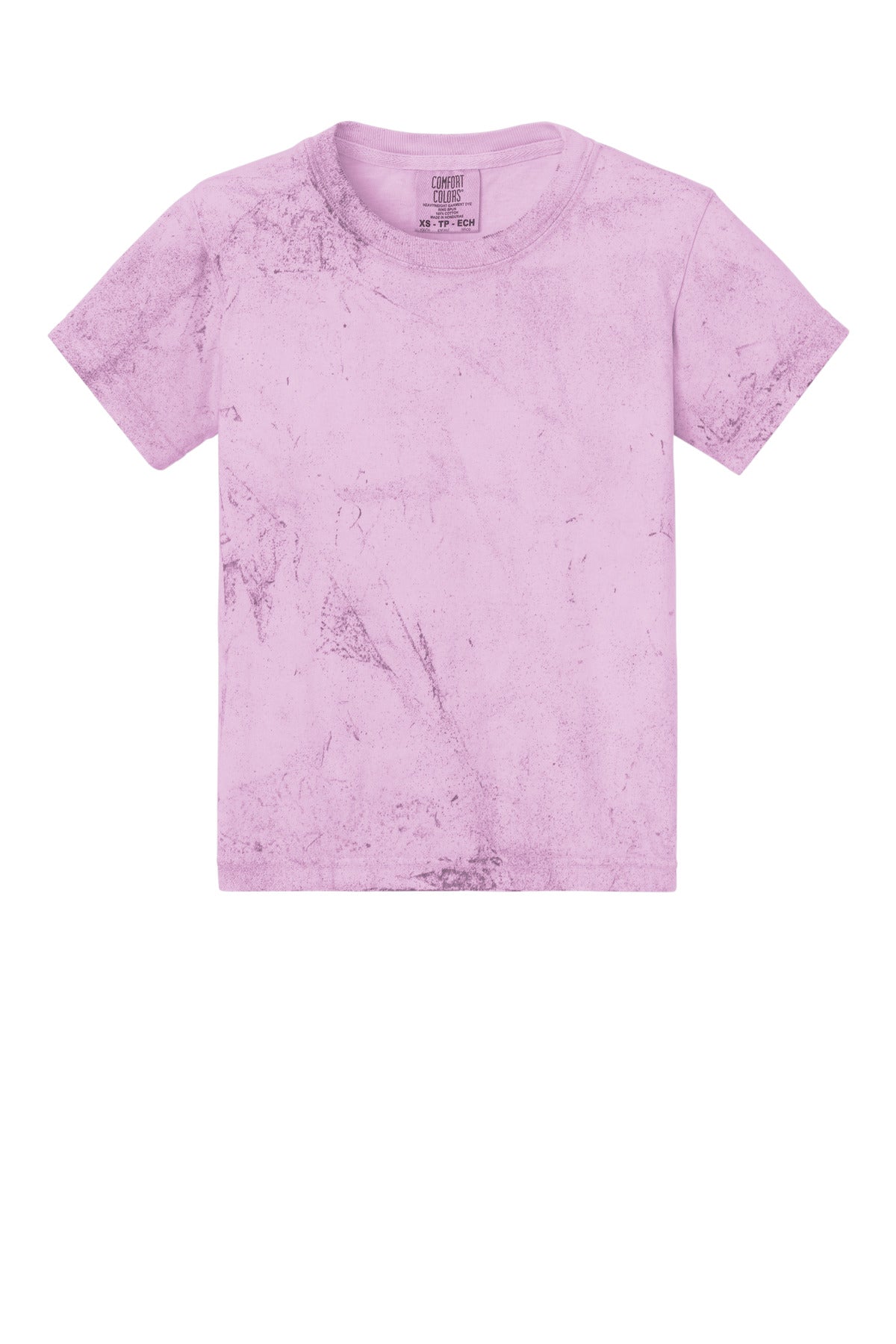 Front View of Hibiscus Comfort Colors Youth Heavyweight Color Blast Tee 1745Y