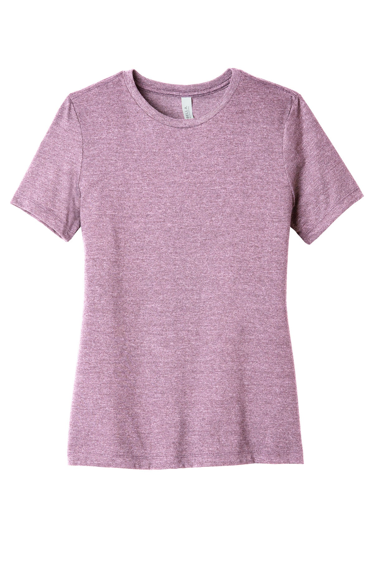 Front View of HPsmLilac BELLA+CANVAS Women's Relaxed CVC Tee BC6400CVC