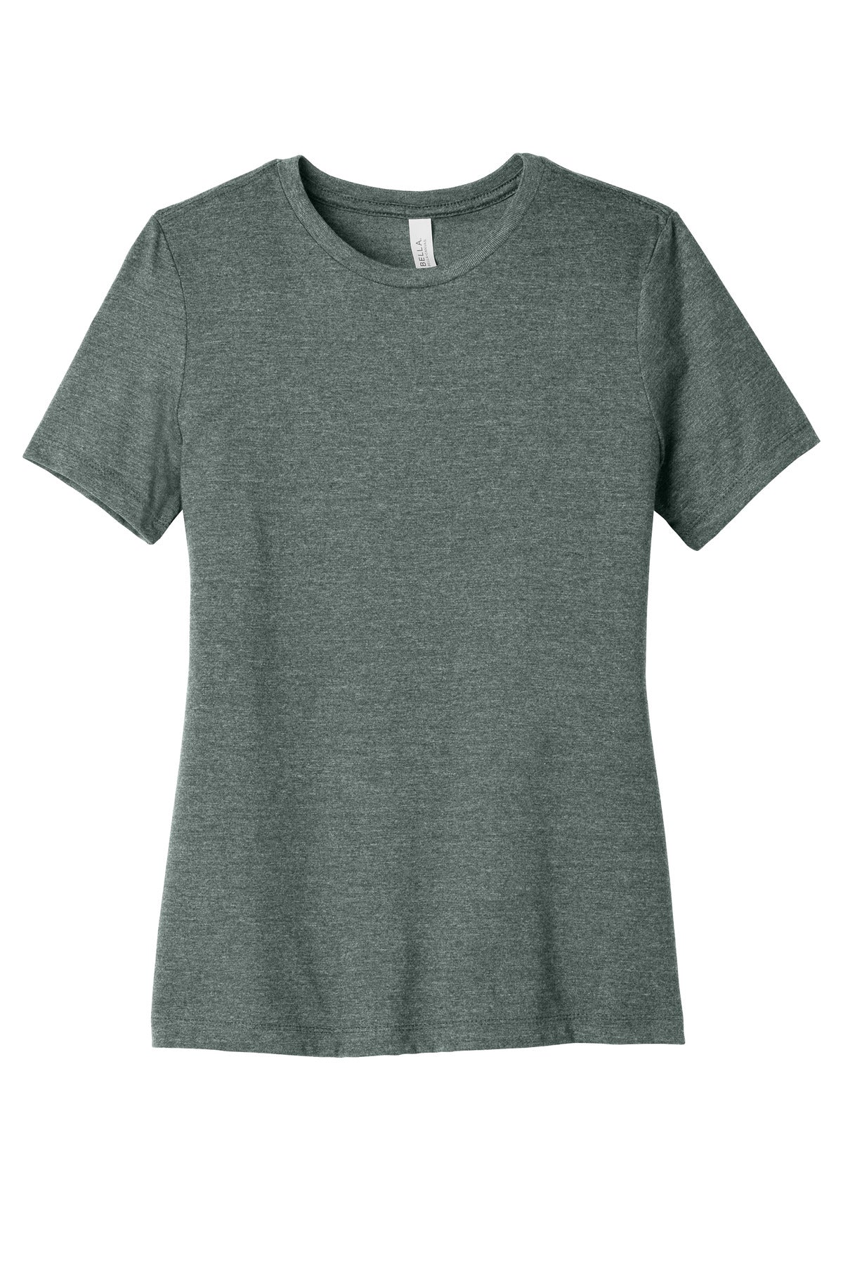 Front View of HtBluStorm BELLA+CANVAS Women's Relaxed CVC Tee BC6400CVC