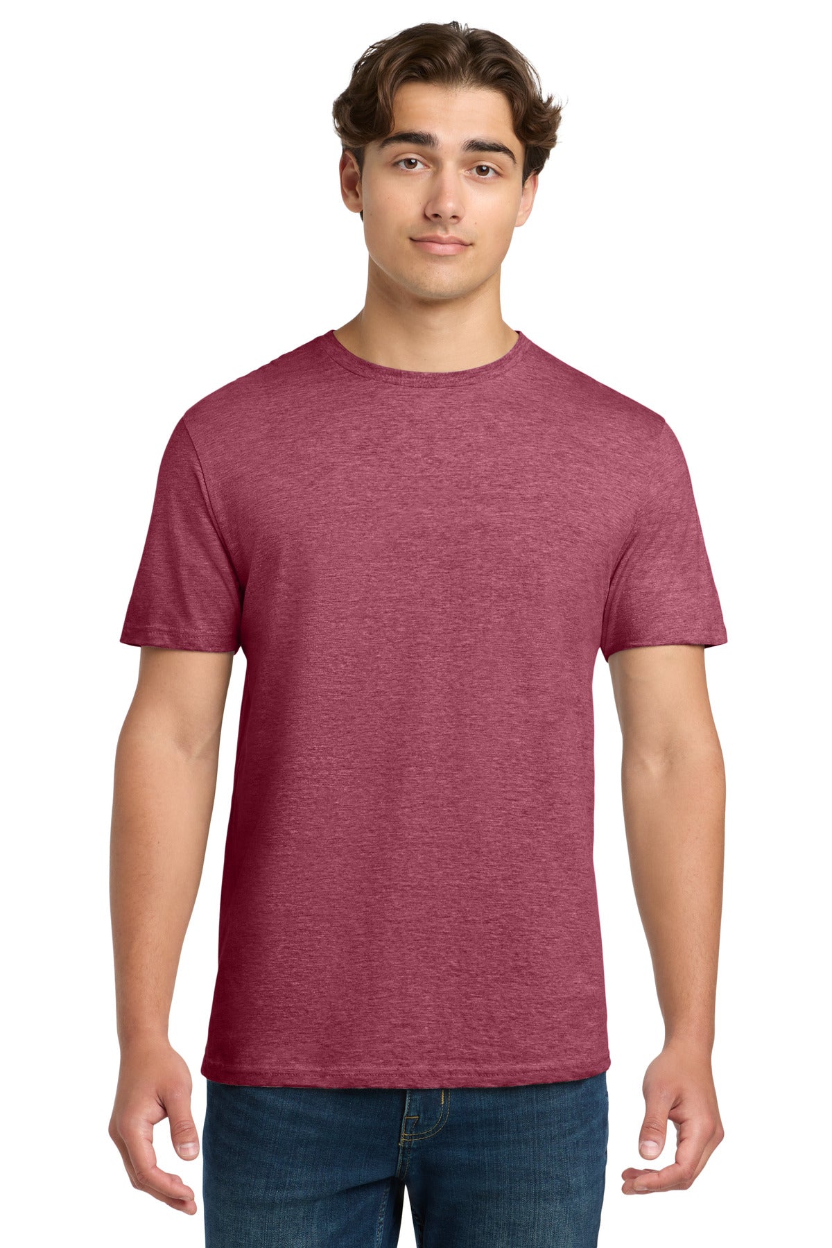 Front View of HtCardinal Gildan Softstyle T-Shirt. 64000