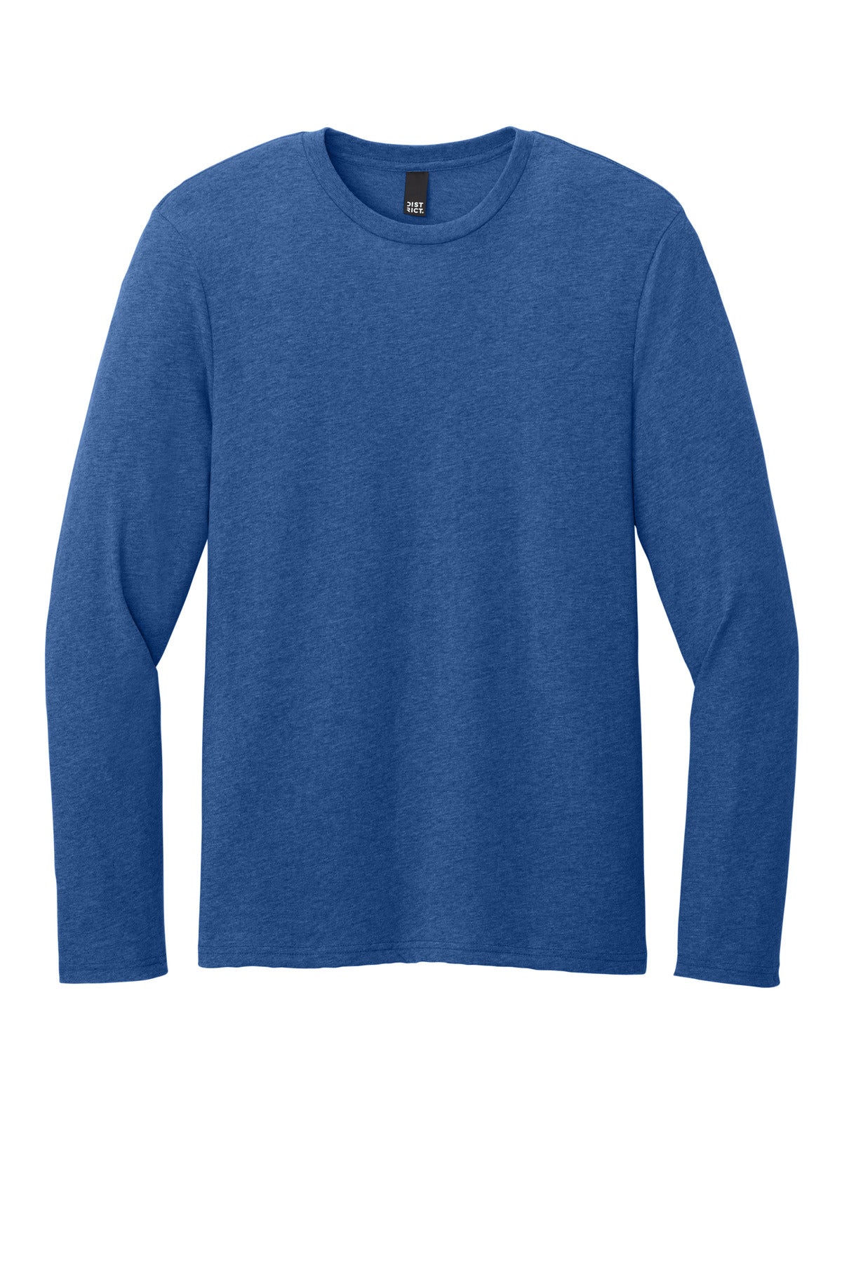 Front View of HtdDpRoyal District Perfect Weight CVC Long Sleeve Tee DT185