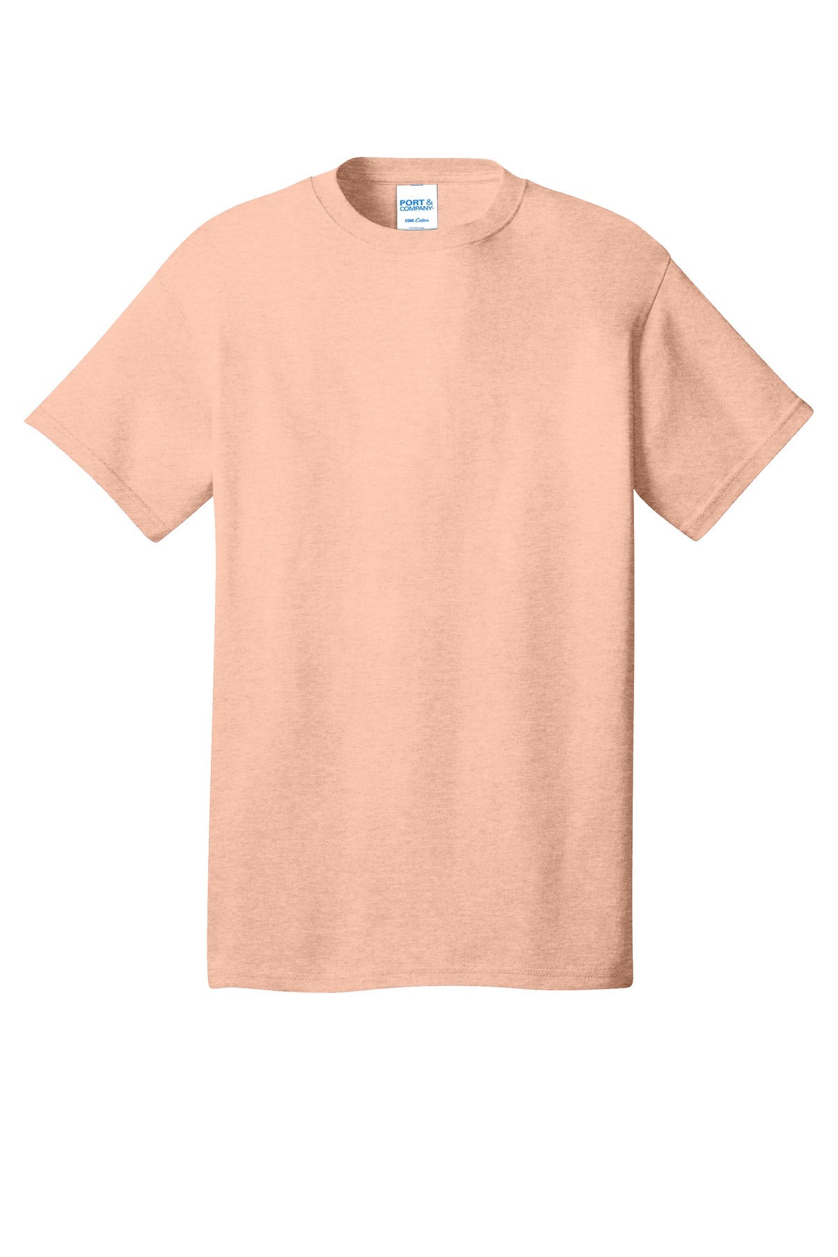 Front View of HtdDstyPch Port & Co Core Cotton Tee. PC54