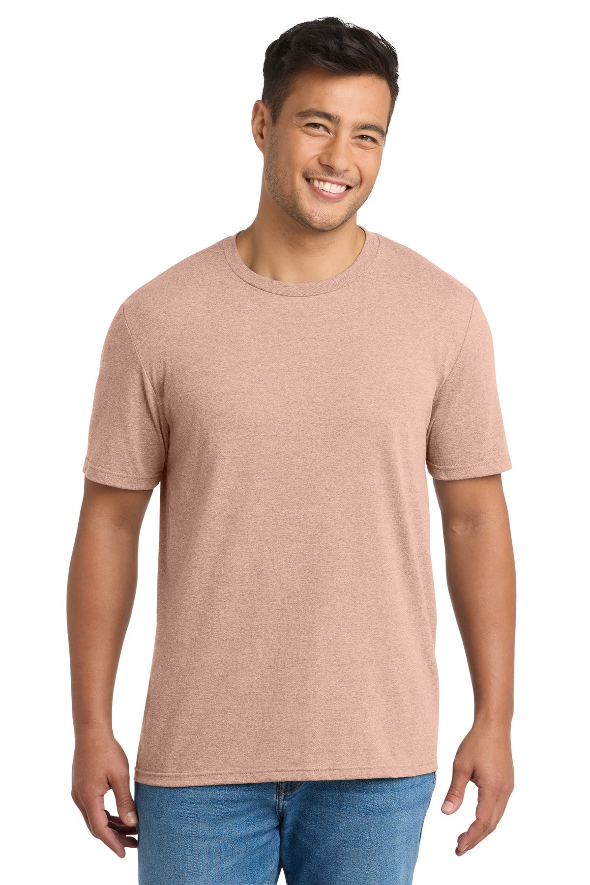 Front View of HtdDstyPch Port & Co Tri-Blend Tee. PC330