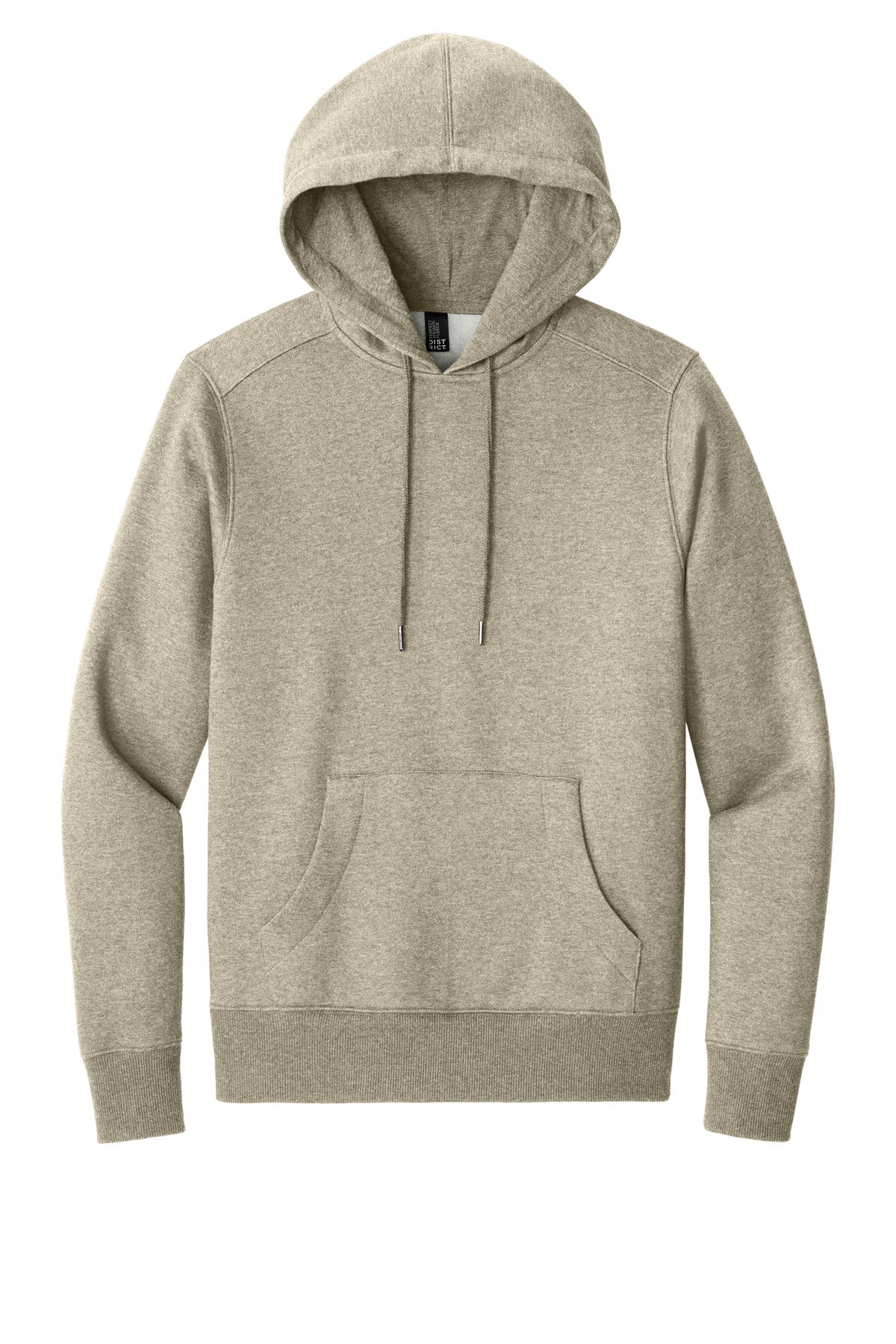Front View of HtdLatte District Perfect Weight Fleece Hoodie DT1101
