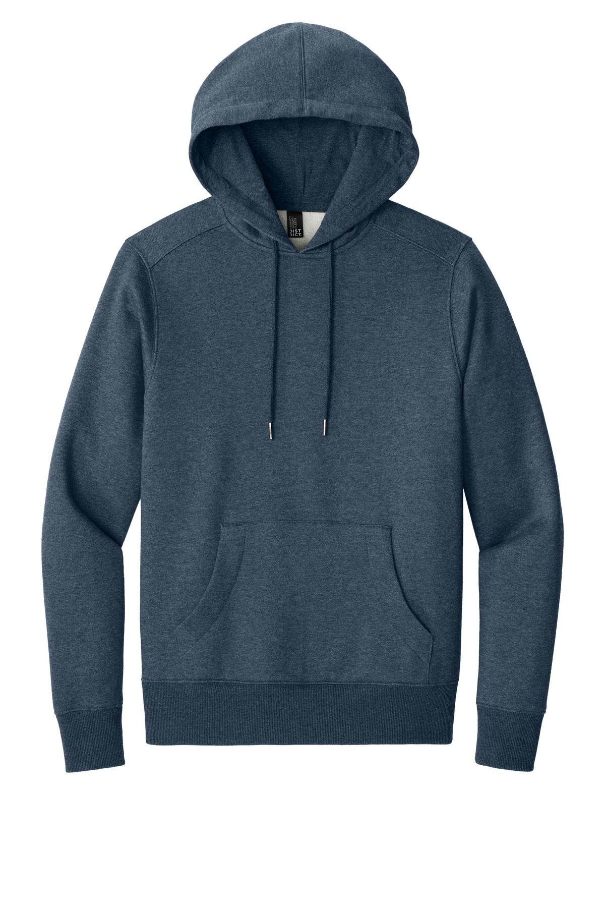 Front View of HtdNavy District Perfect Weight Fleece Hoodie DT1101