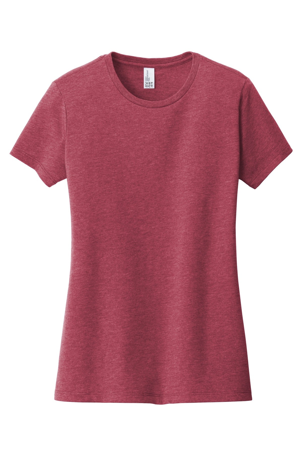 Front View of Hthrd Cardinal District Women's Very Important Tee . DT6002