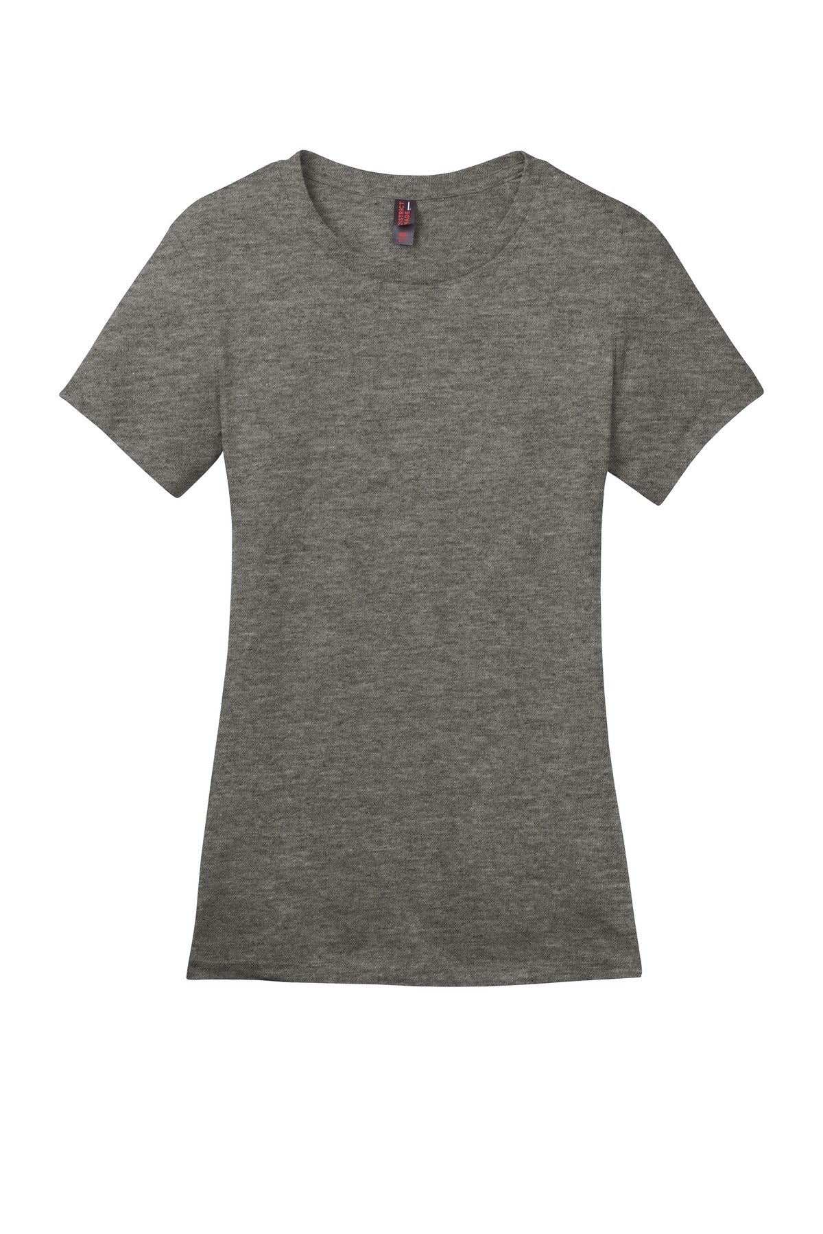 Front View of Hthrd Charcoal District Women's Perfect Weight Tee. DM104L