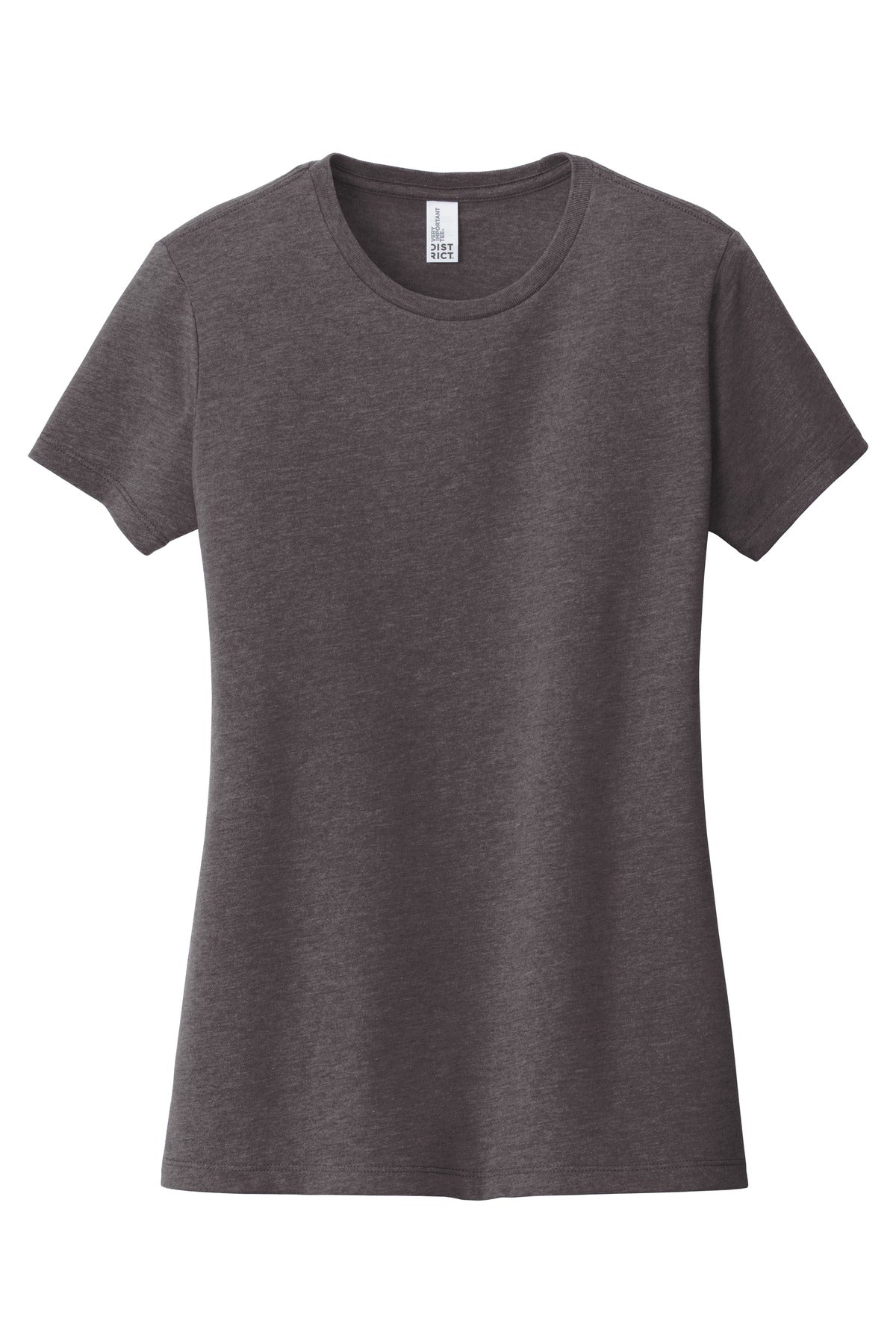 Front View of Hthrd Charcoal District Women's Very Important Tee . DT6002