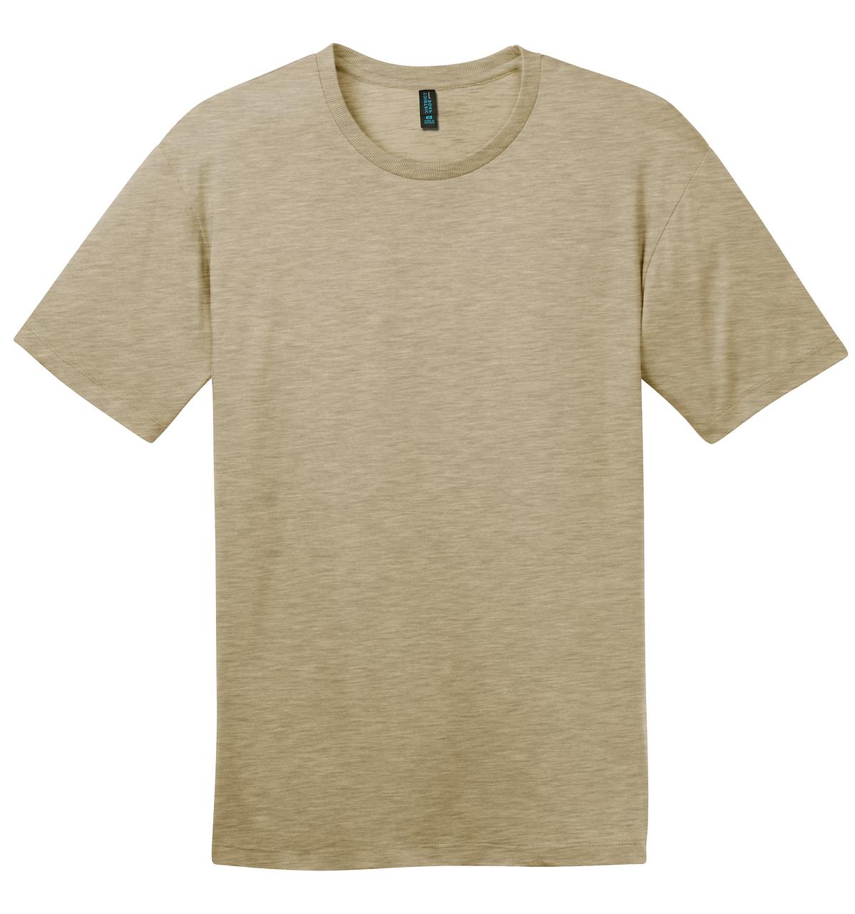Front View of Hthrd Latte District Perfect Weight Tee. DT104
