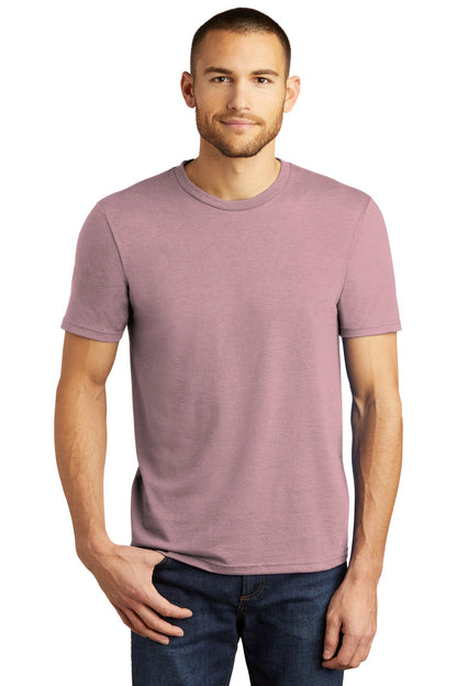 Front View of Hthrd Lavender District Perfect Tri Tee. DM130