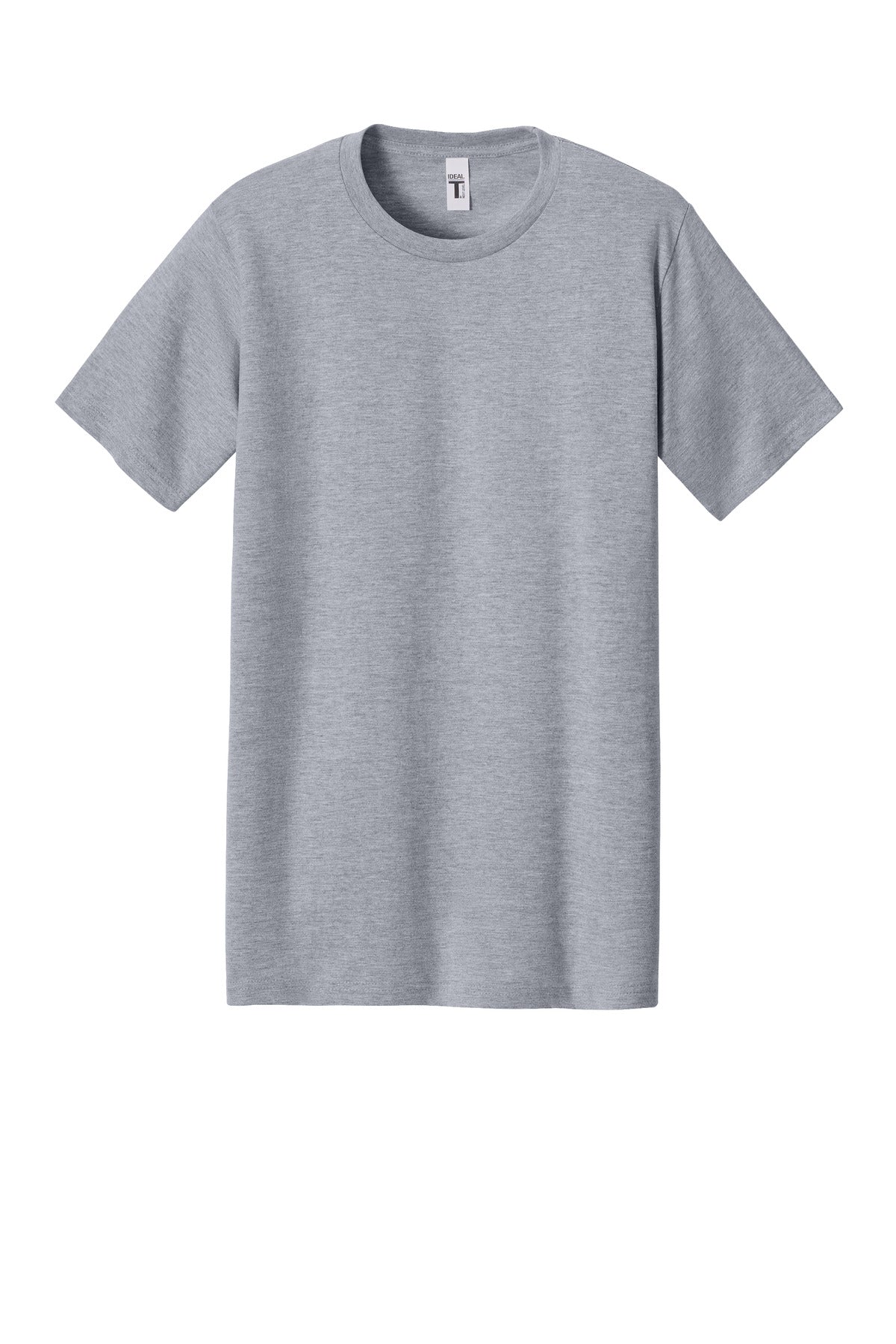 Front View of HthrGray Next Level Apparel Ideal Jersey Tee NL1810