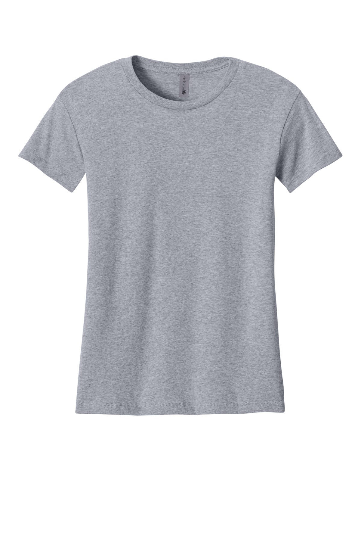 Front View of HthrGray Next Level Apparel Women's Cotton Relaxed Tee NL3910