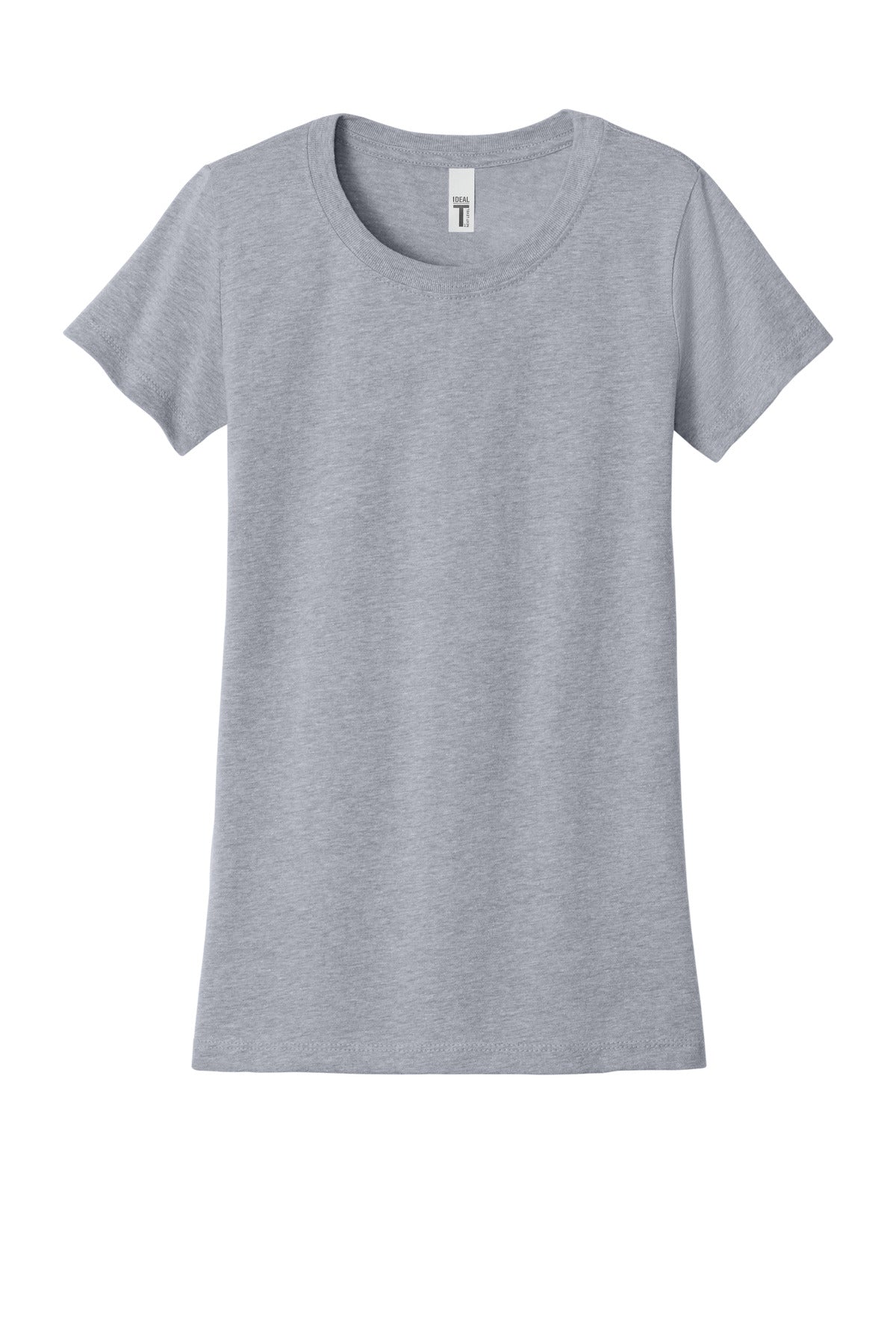 Front View of HthrGray Next Level Apparel Women's Ideal Tee NL1510