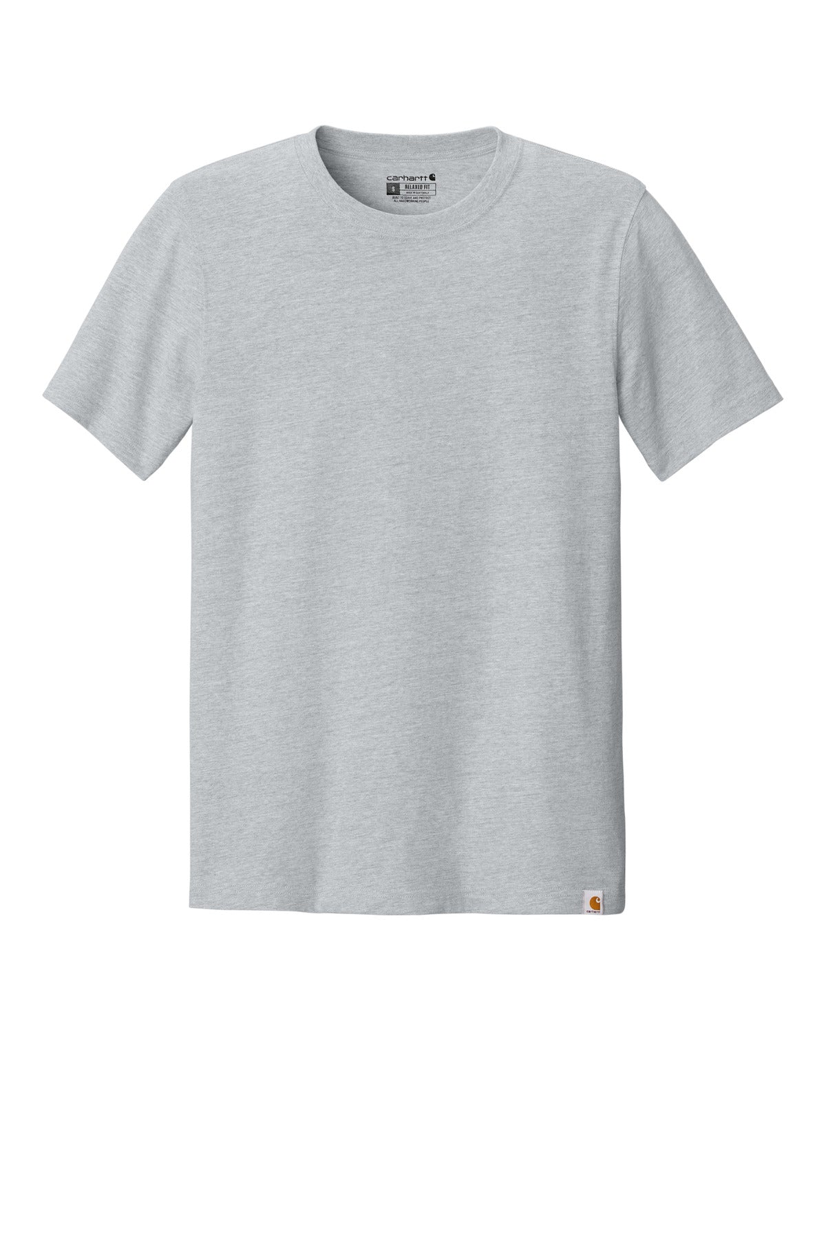 Front View of HthrGrey Carhartt Short Sleeve T-Shirt CT106020