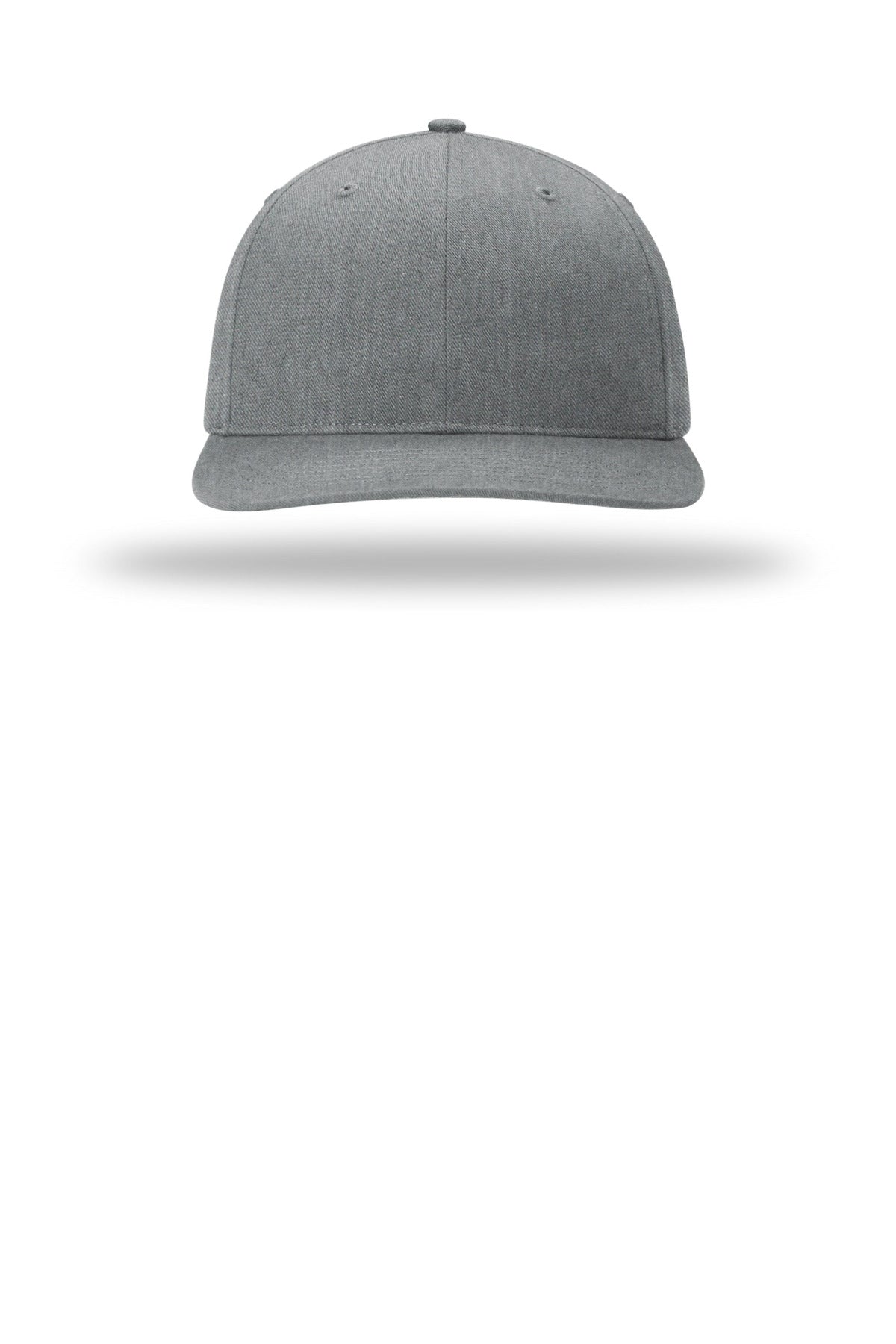 Front View of HthrGrey Richardson Solid Twill Trucker 312