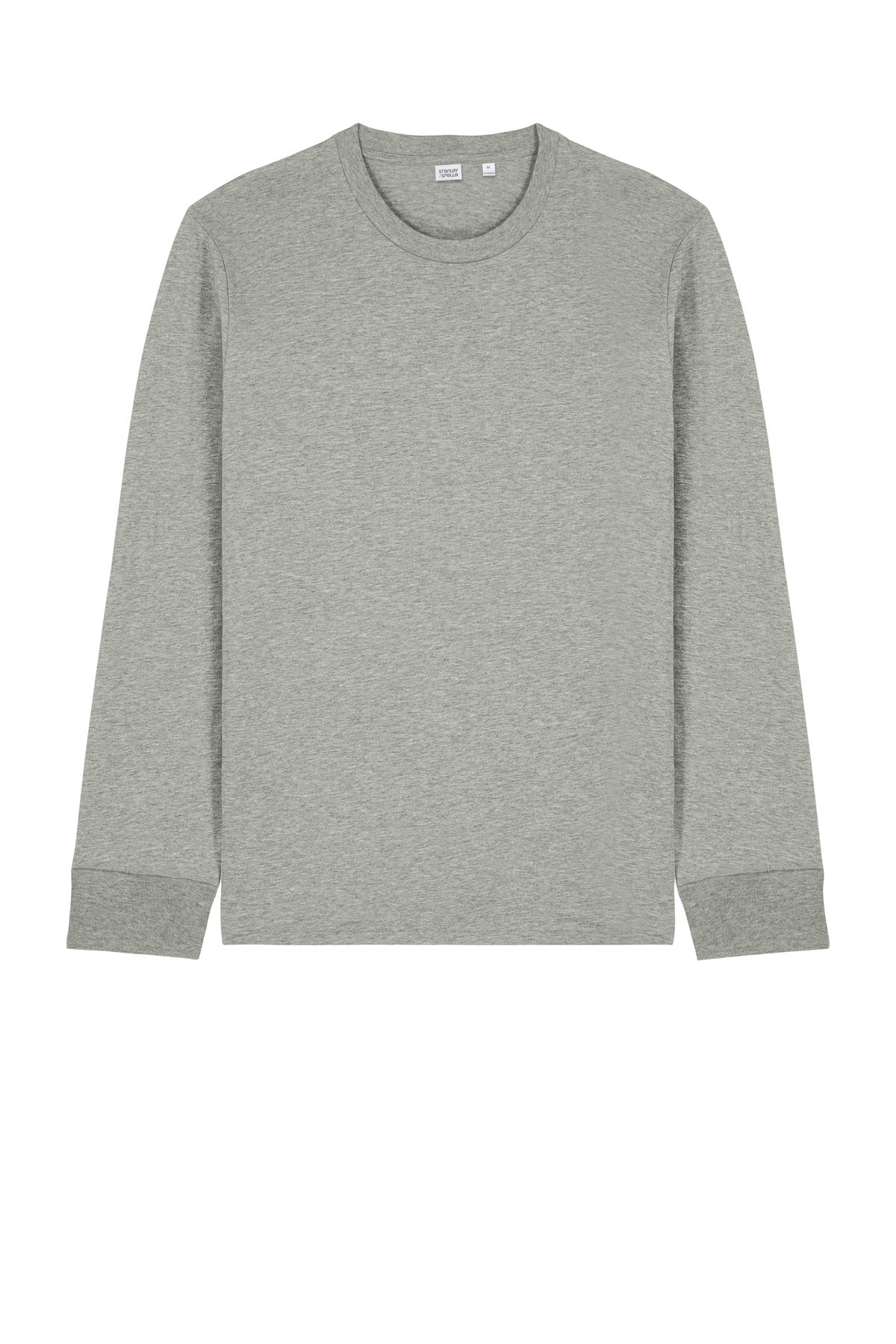 Front View of HthrGrey Stanley/Stella Unisex Creator 2.0 Long Sleeve Tee SXU022