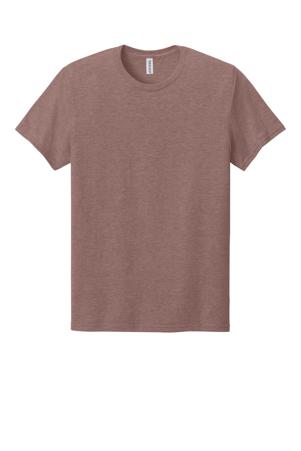 Front View of HthrMauve Jerzees Premium Blend Ring Spun T-Shirt 560M