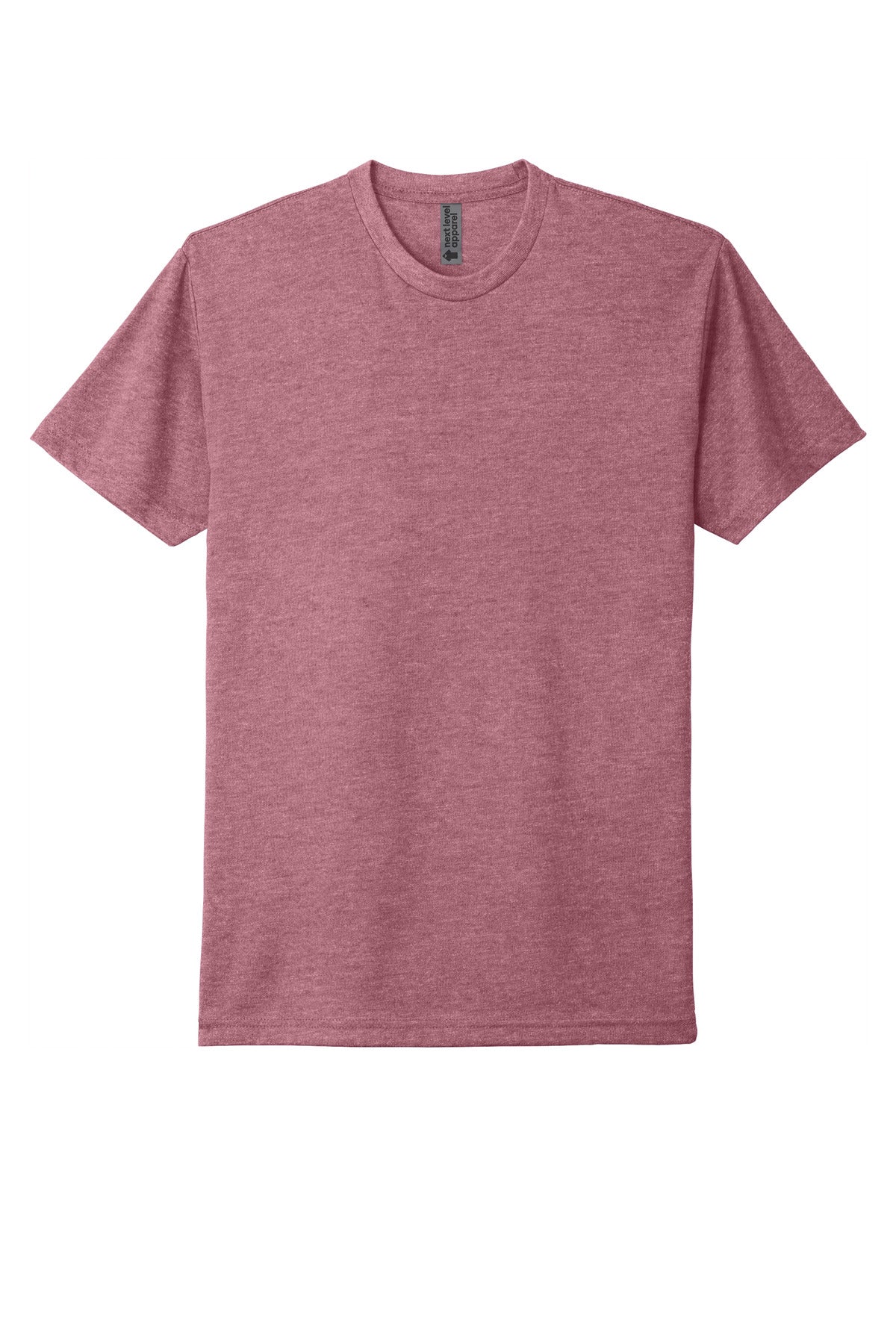 Front View of HthrMauve Next Level Apparel Adult CVC Tee. NL6210