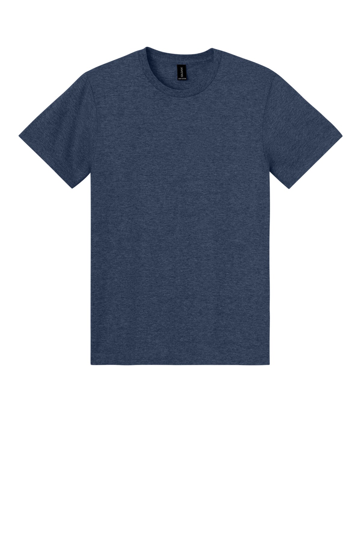 Front View of HthrNavy Gildan Light Cotton Tee 3000