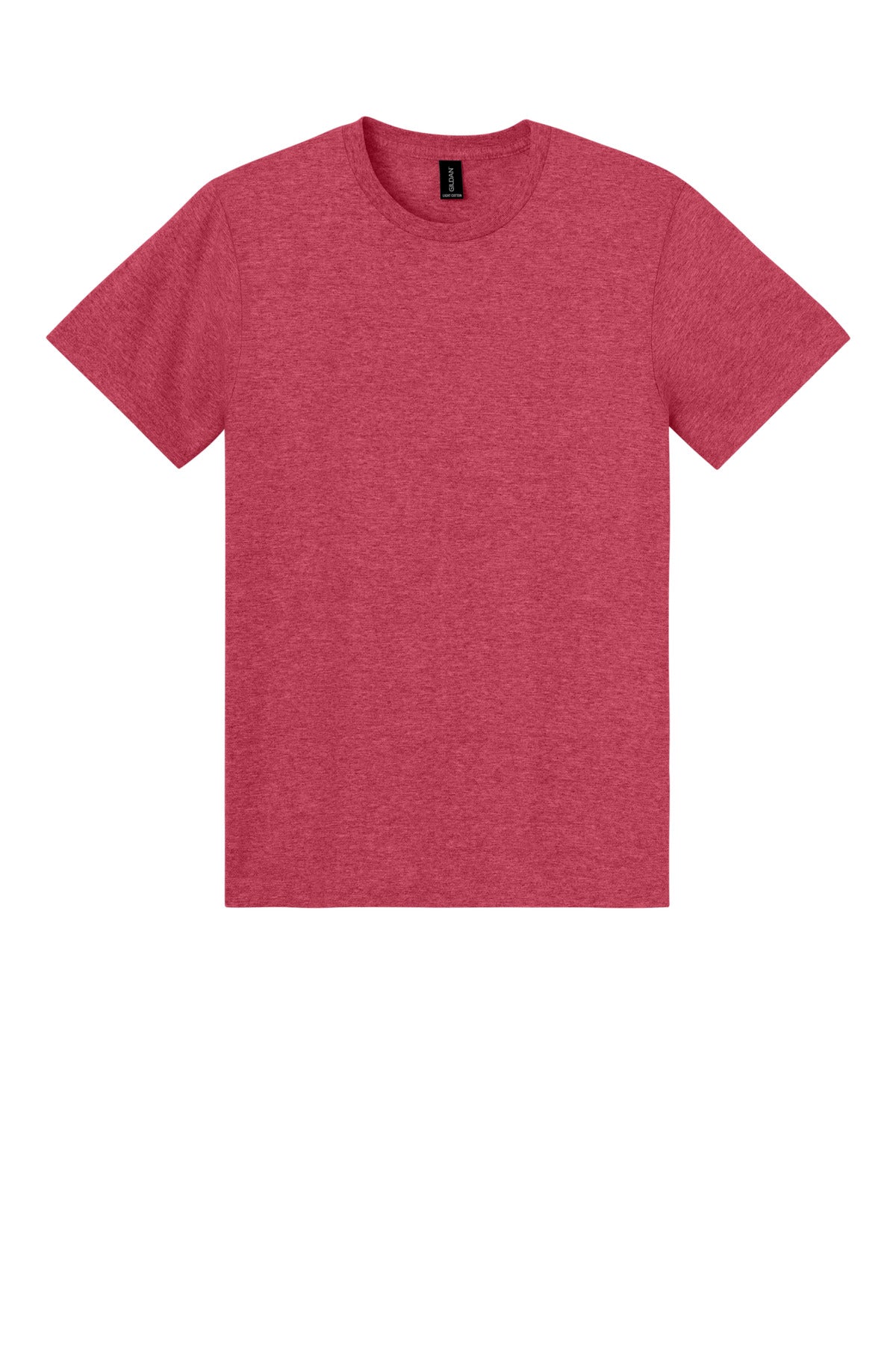 Front View of HthrRed Gildan Light Cotton Tee 3000