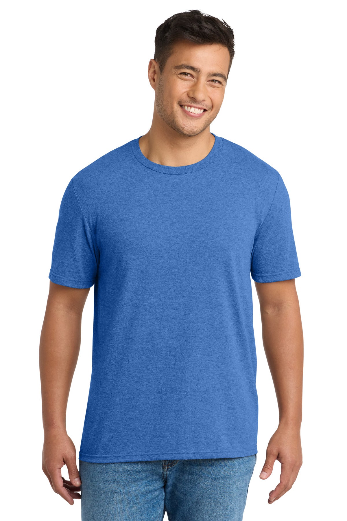 Front View of HthrRoyal Port & Co Tri-Blend Tee. PC330