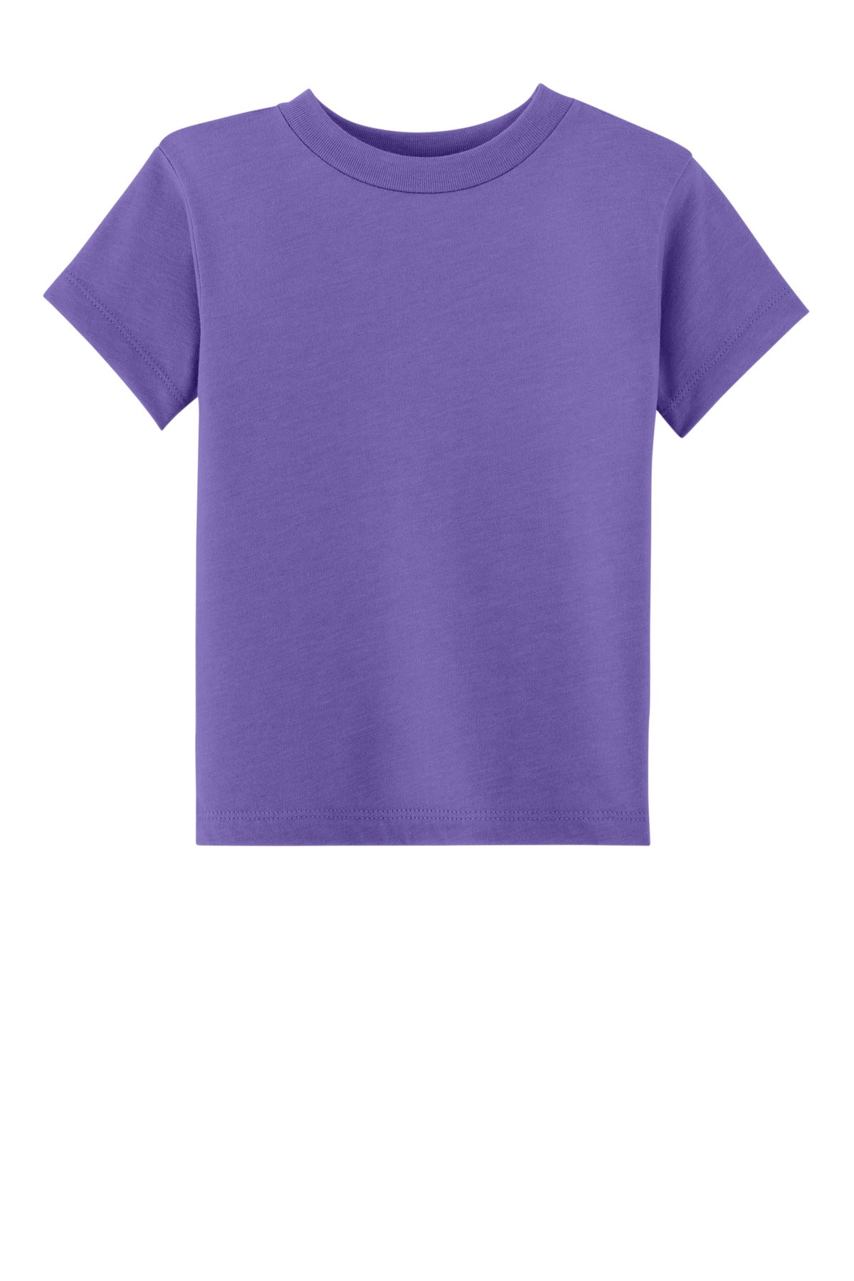 Front View of HthrTmPrpl BELLA+CANVAS Toddler Short Sleeve Tee BC3001T