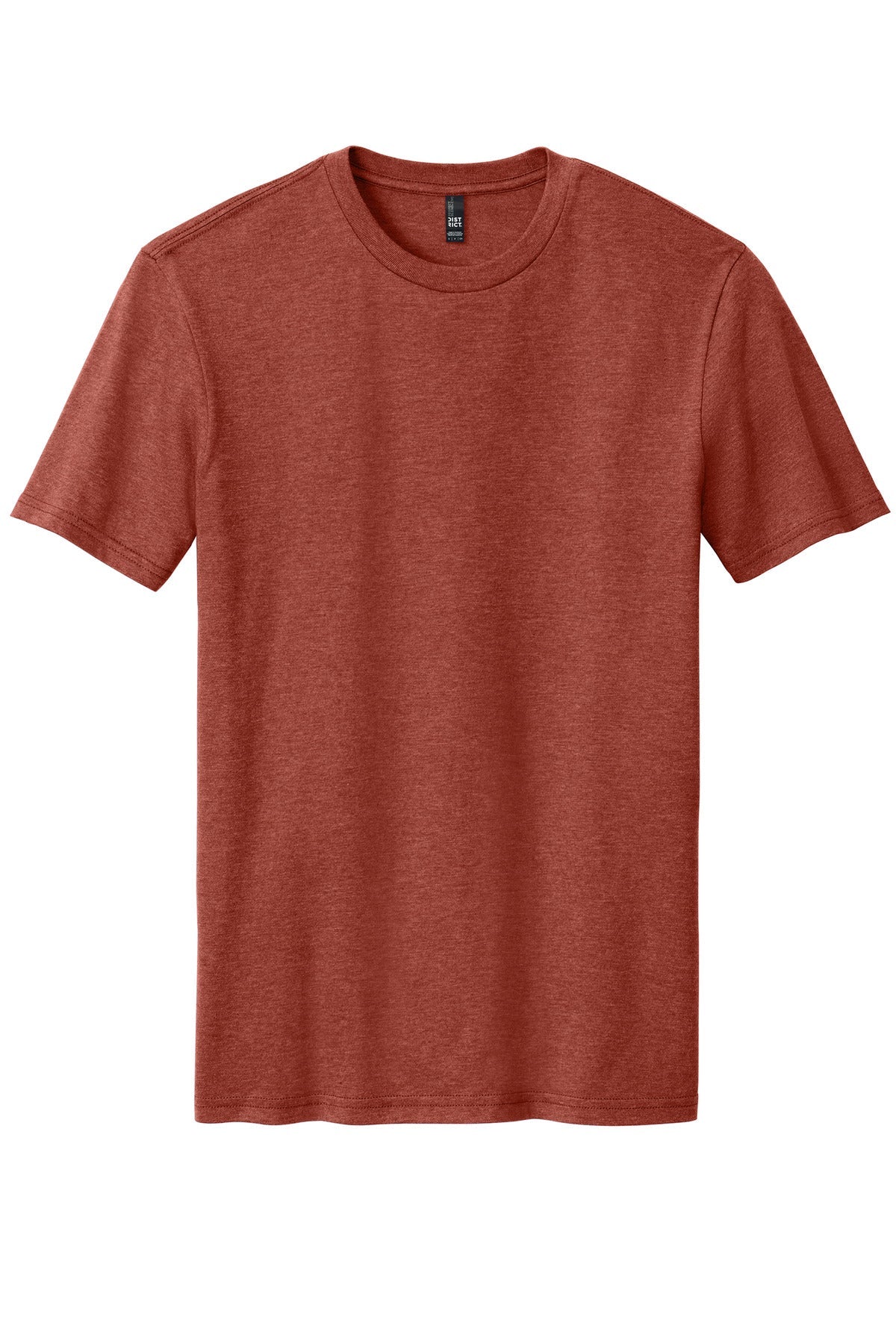 Front View of HtrdRusset District Perfect Blend CVC Tee. DM108