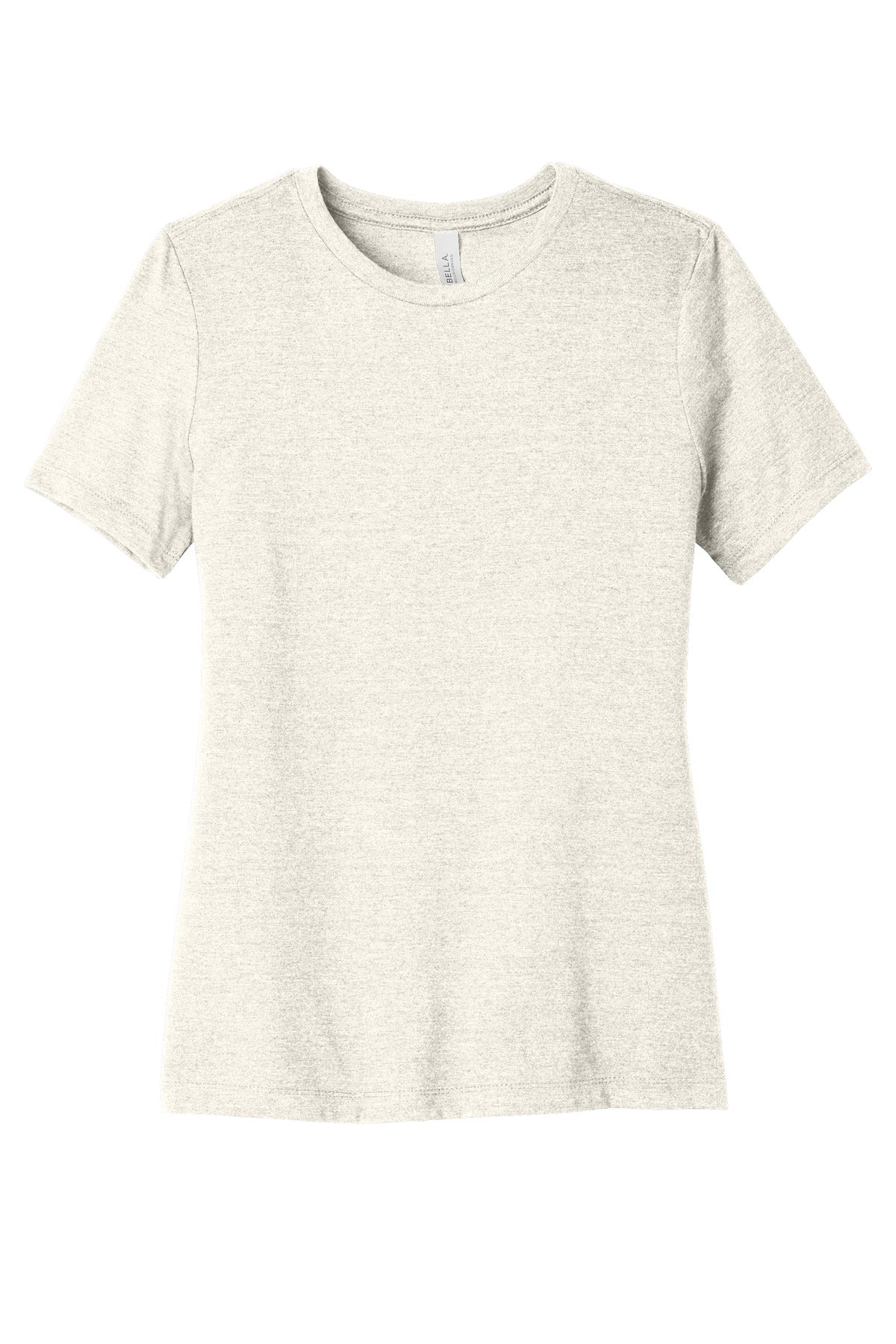 Front View of HtrNatural BELLA+CANVAS Women's Relaxed CVC Tee BC6400CVC