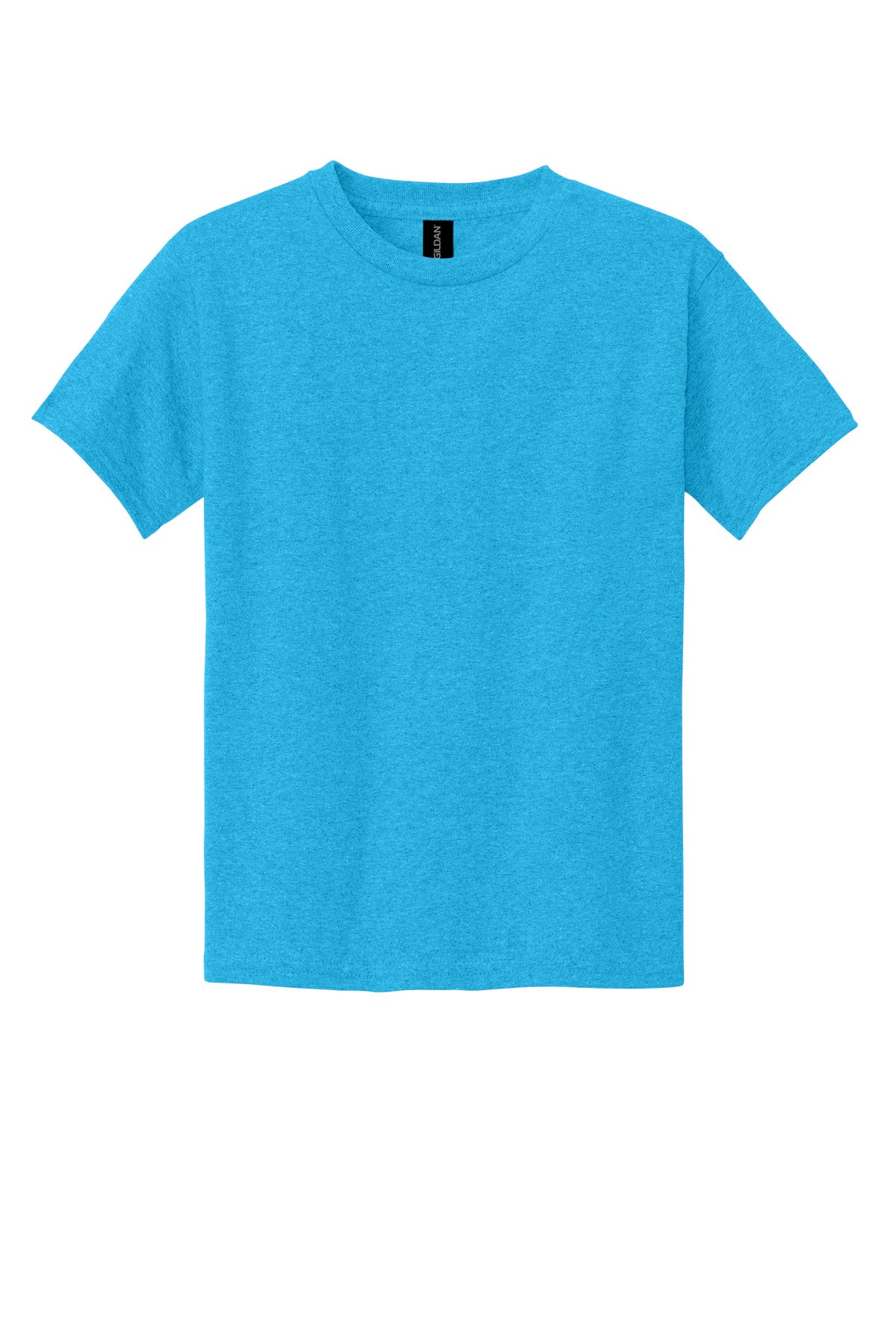 Front View of HtSapphire Gildan - Youth Heavy Cotton 100% Cotton T-Shirt. 5000B