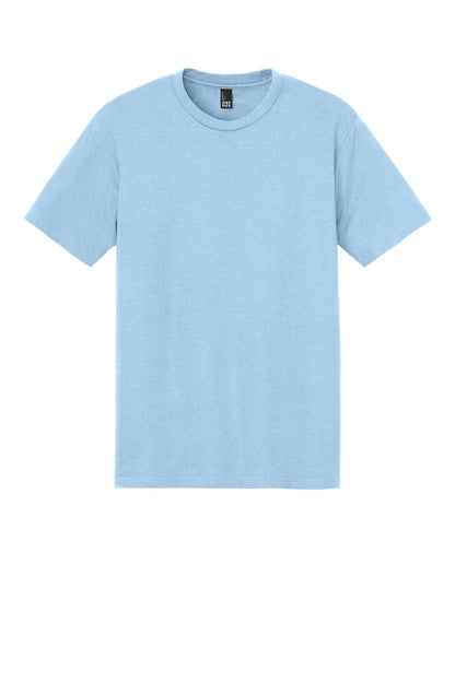 Front View of IceBlue District Perfect Tri Tee. DM130