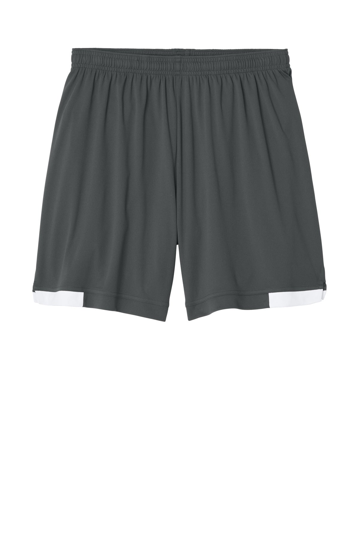 Front View of IrGy/White Sport-Tek Club 7" Short ST442