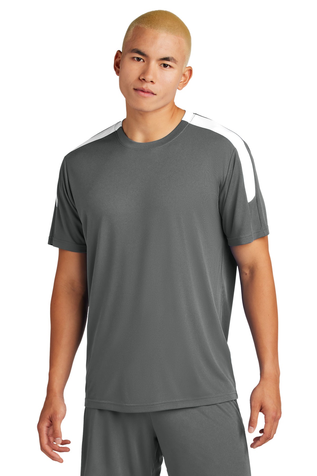 Front View of IrGy/White Sport-Tek Competitor United Crew ST100