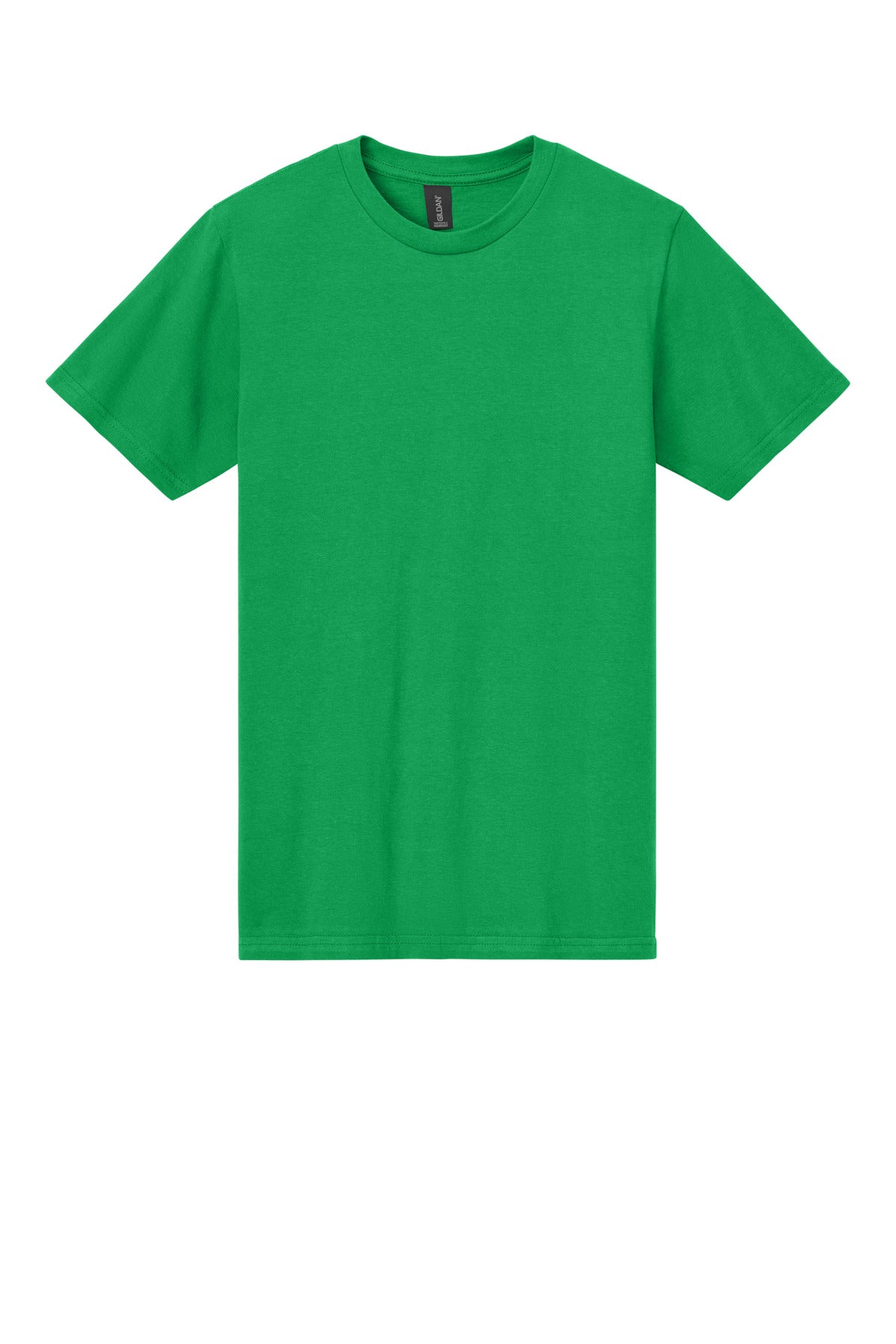 Front View of IrishGreen Gildan Softstyle Midweight Tee 65000