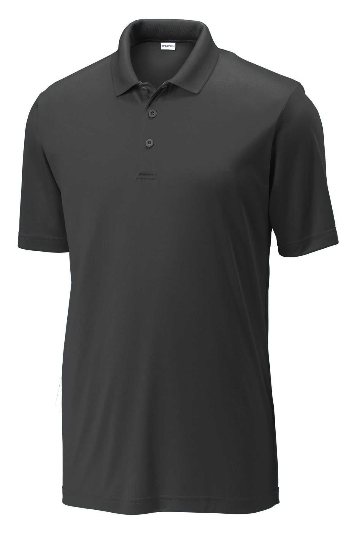 Front View of Iron Grey Sport-Tek PosiCharge Competitor Polo. ST550