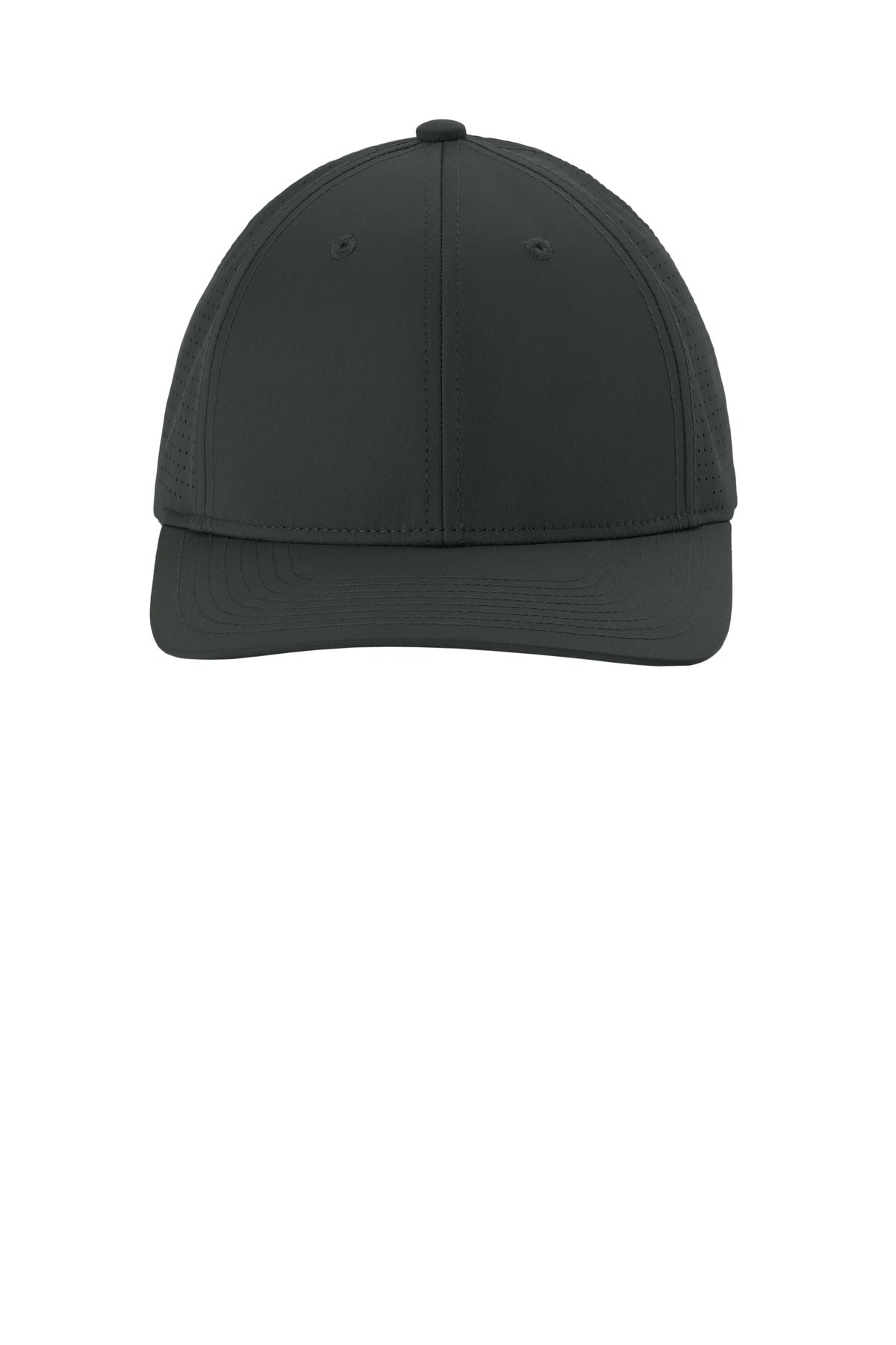 Front View of IronGrey Sport-Tek Pro-Cut Adjustable Cap STC65