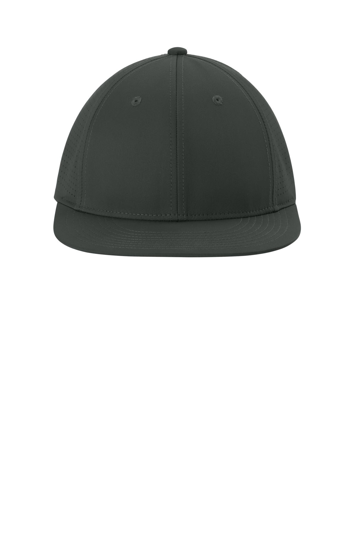 Front View of IronGrey Sport-Tek Pro-Cut Stretch-Tek Cap STC64