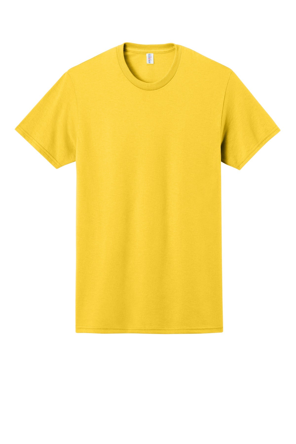 Front View of Island Yellow Jerzees - Dri-Power 50/50 Cotton/Poly T-Shirt. 29M