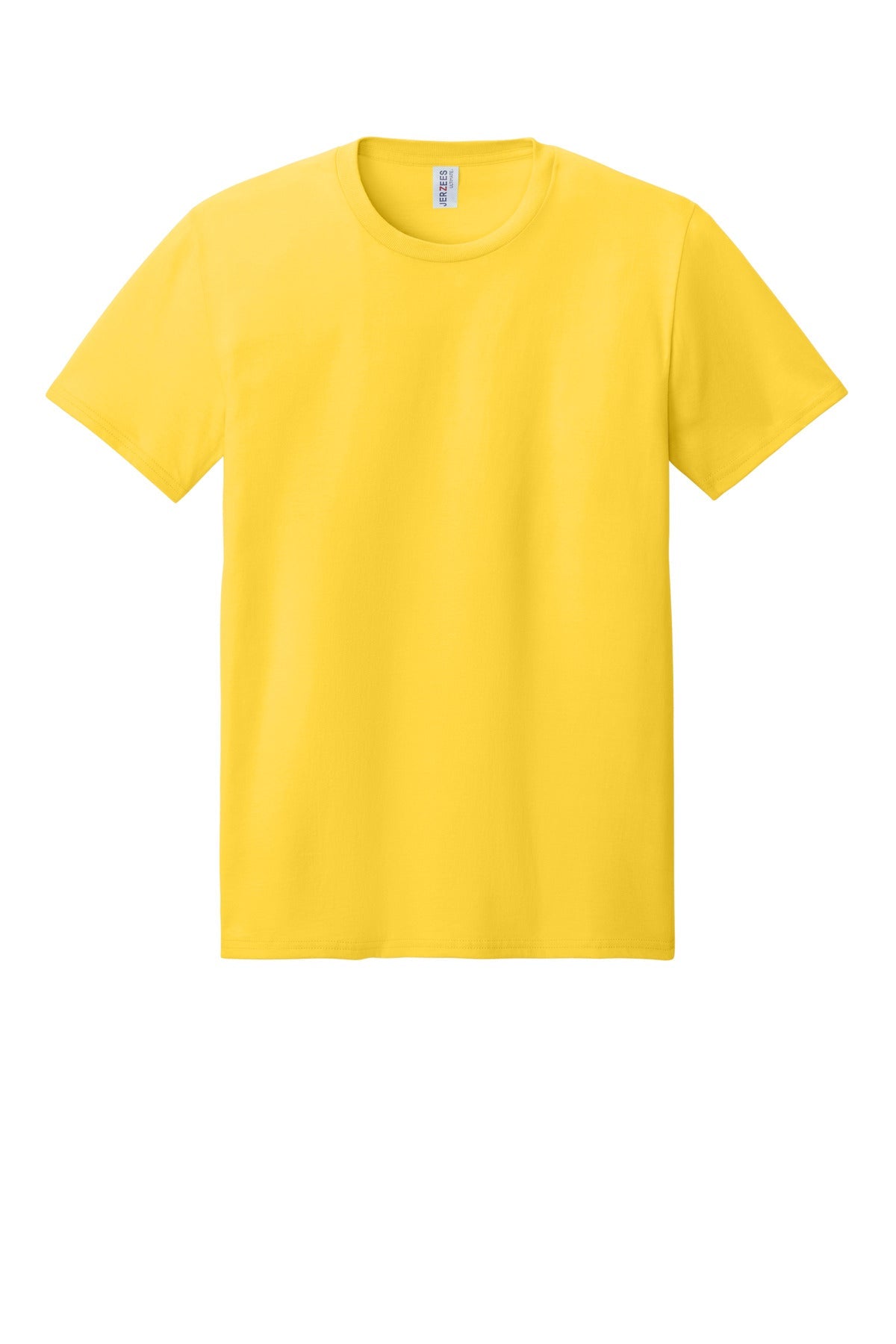 Front View of IslandYllw Jerzees Ultimate Unisex Ring Spun T-Shirt IC46M