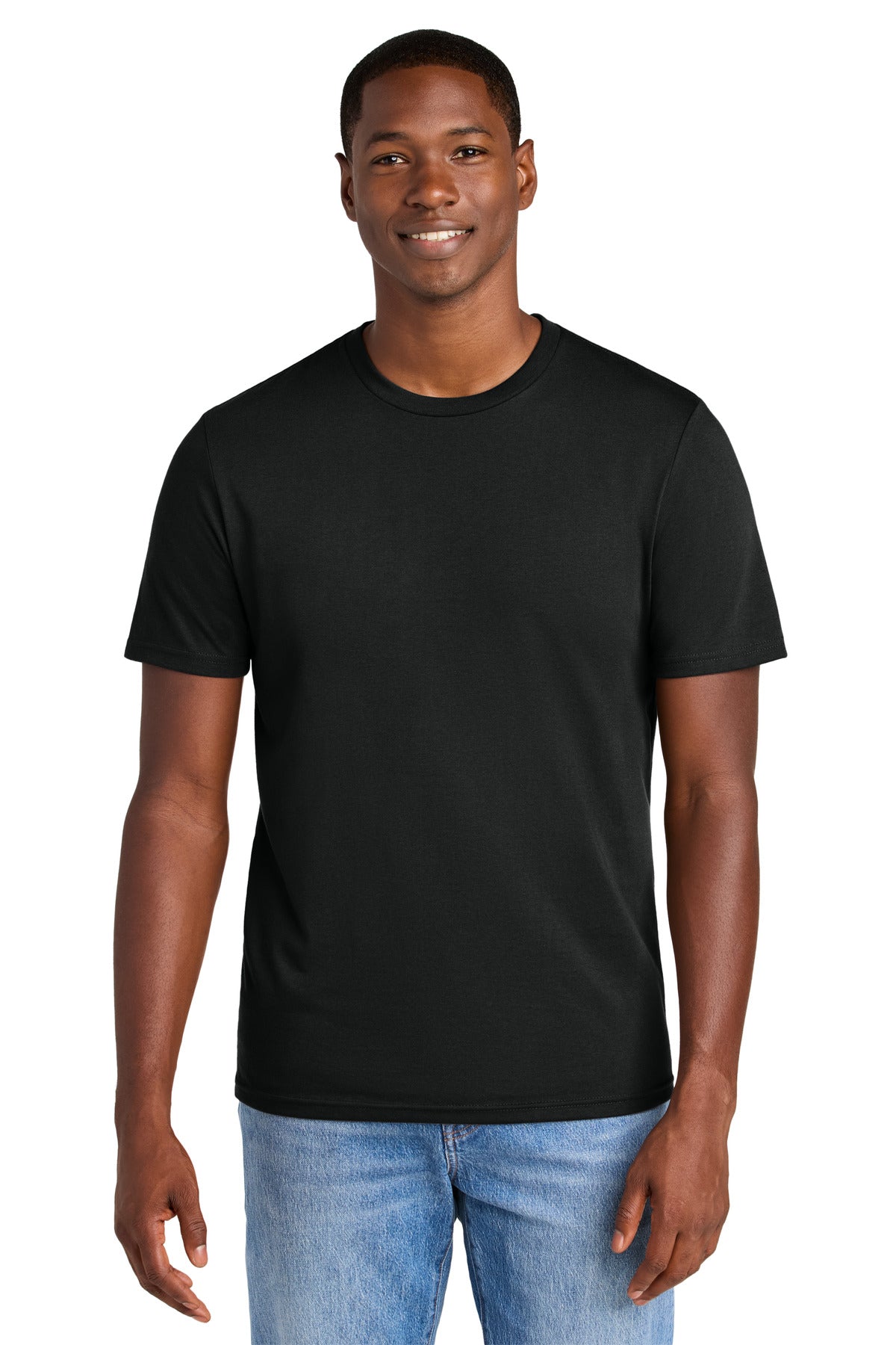 Front View of JetBlack District Perfect Weight CVC Tee DT184