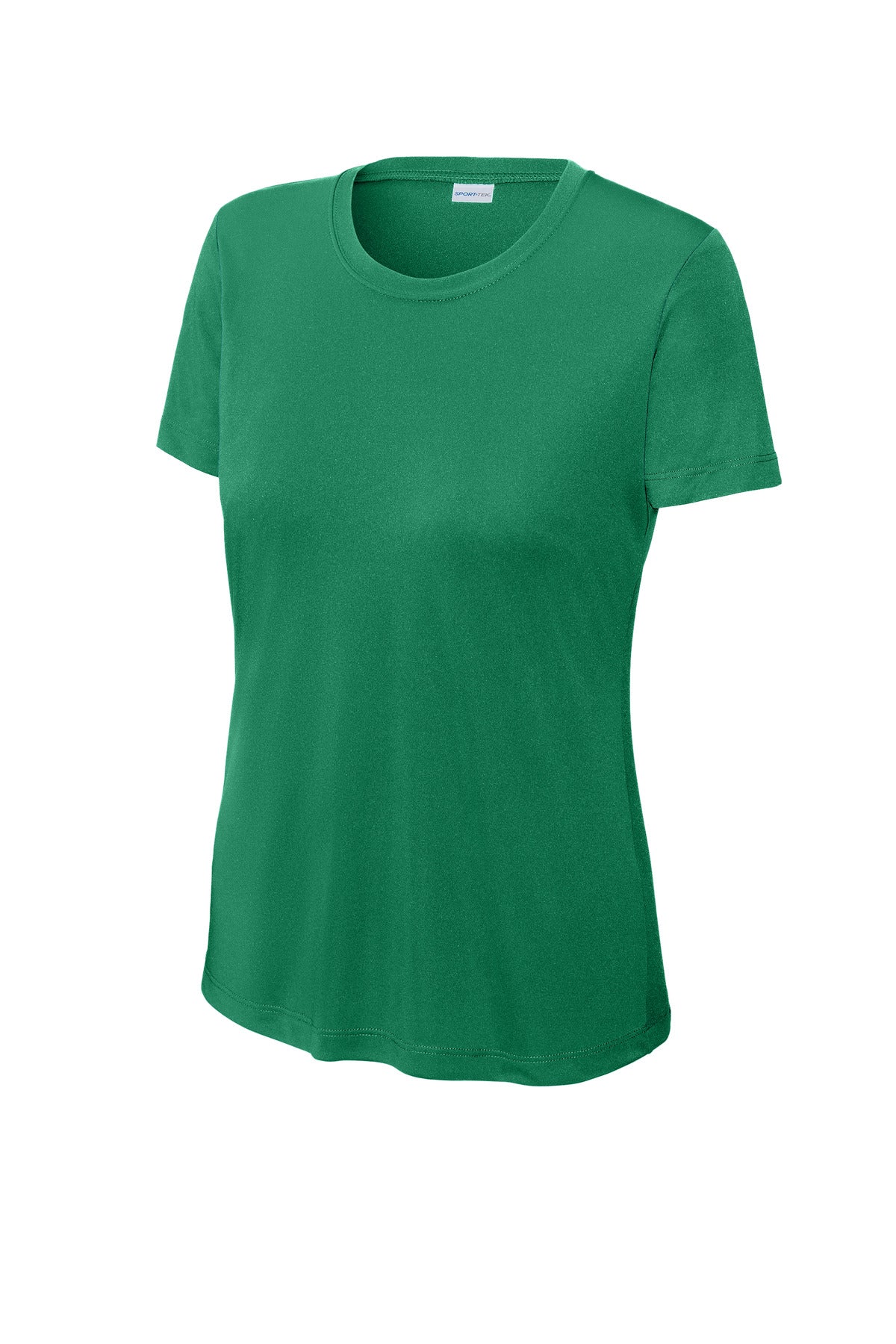 Front View of Kelly Green Sport-Tek Women's PosiCharge Competitor Tee. LST350