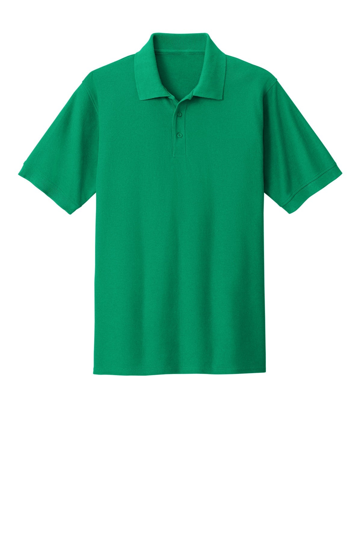 Front View of Kelly Port & Co Core Blend Pique Polo. KP155