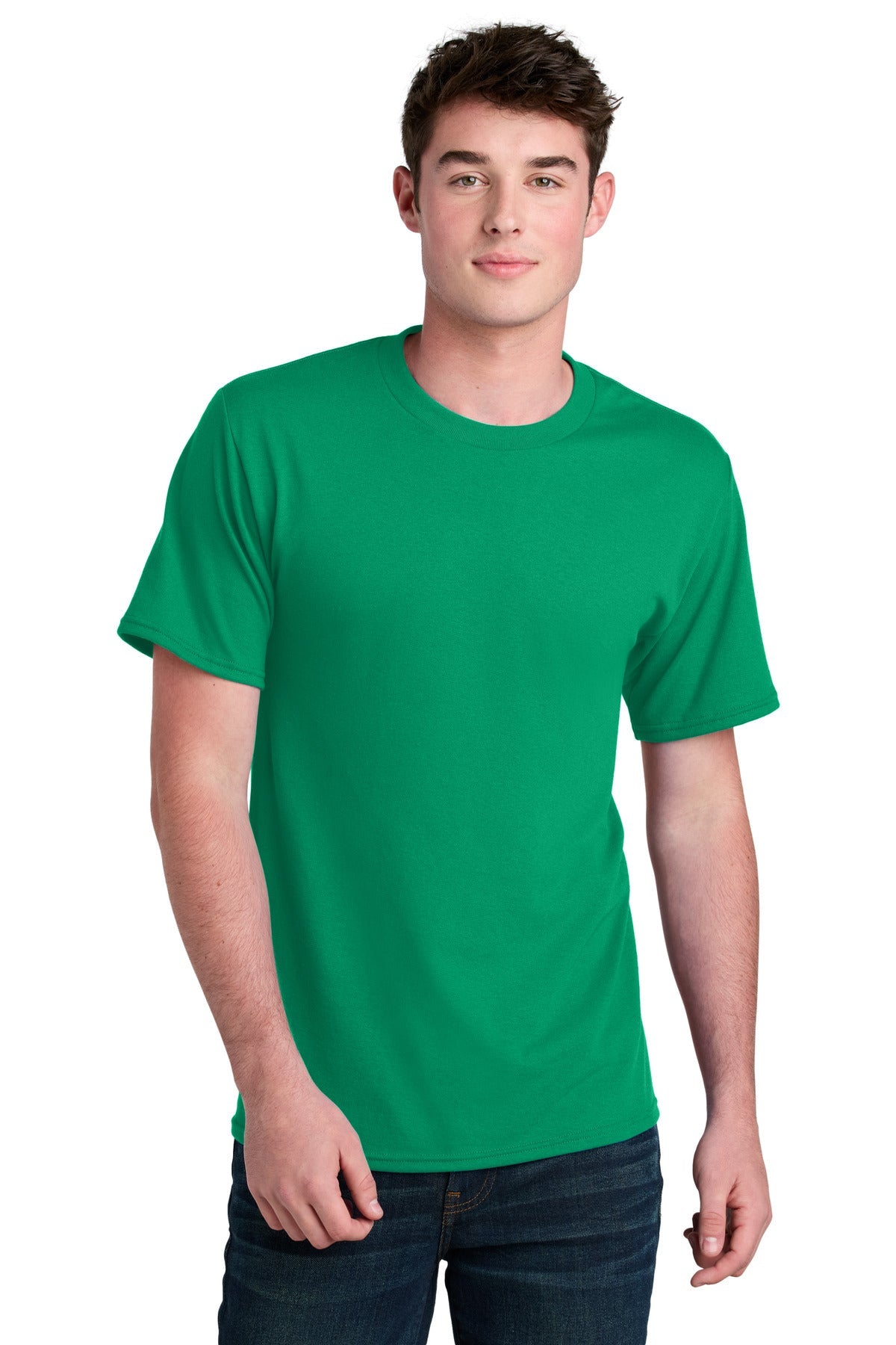 Front View of Kelly Port & Co Core Blend Recycled Tee PC01